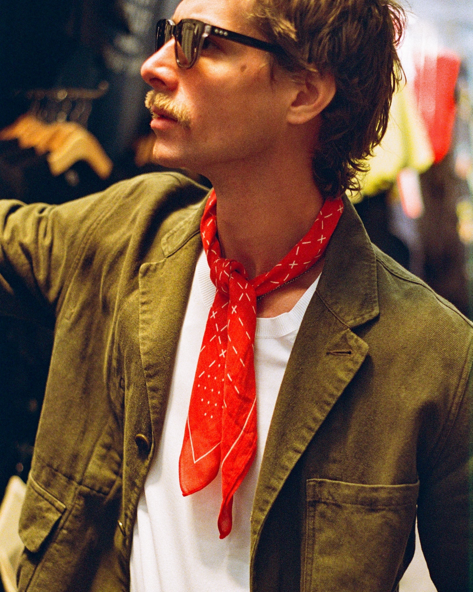 Crosses in Red - Bohemian Style Bandana