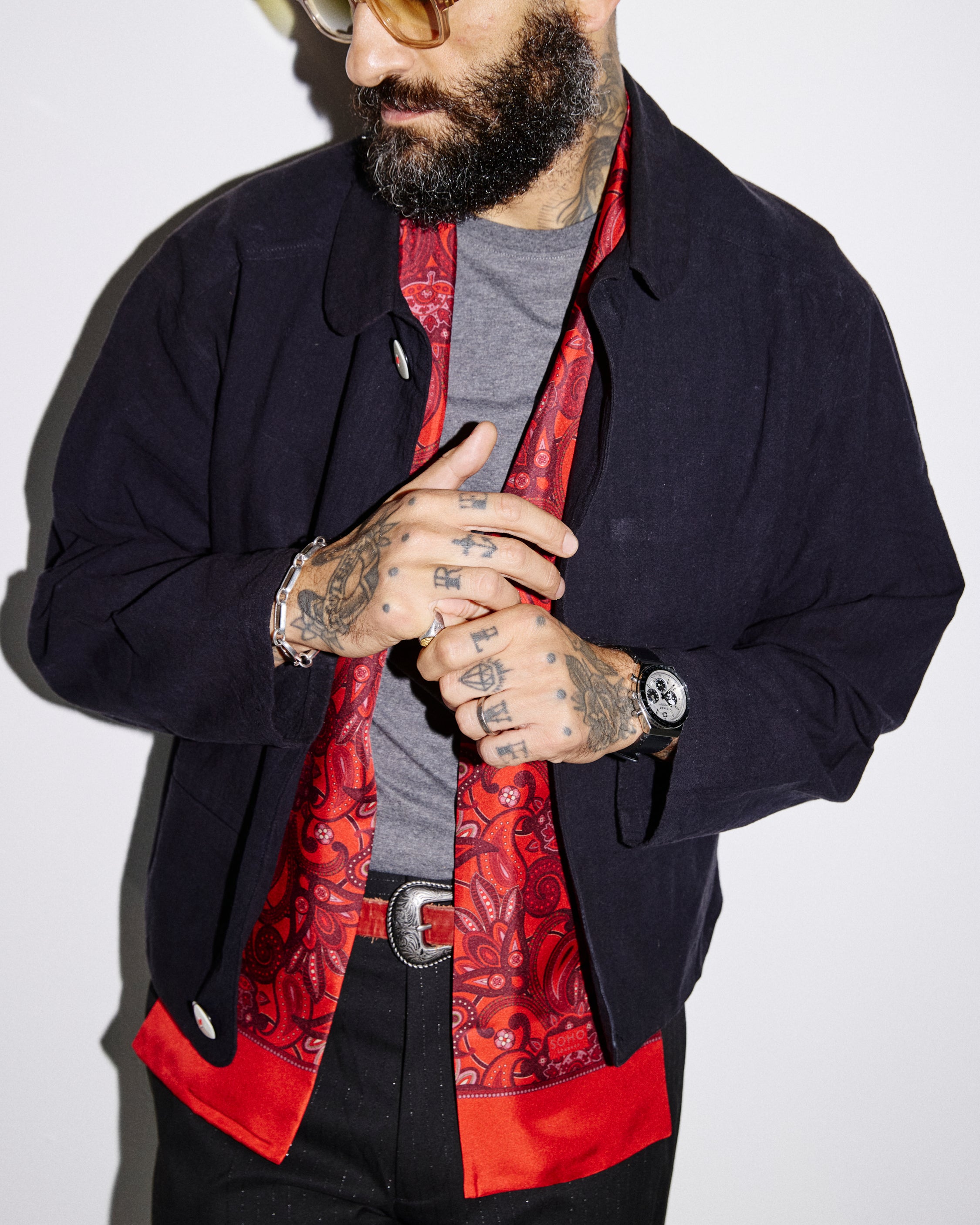 Men's Silk Scarf - Windermere | Good Fortune