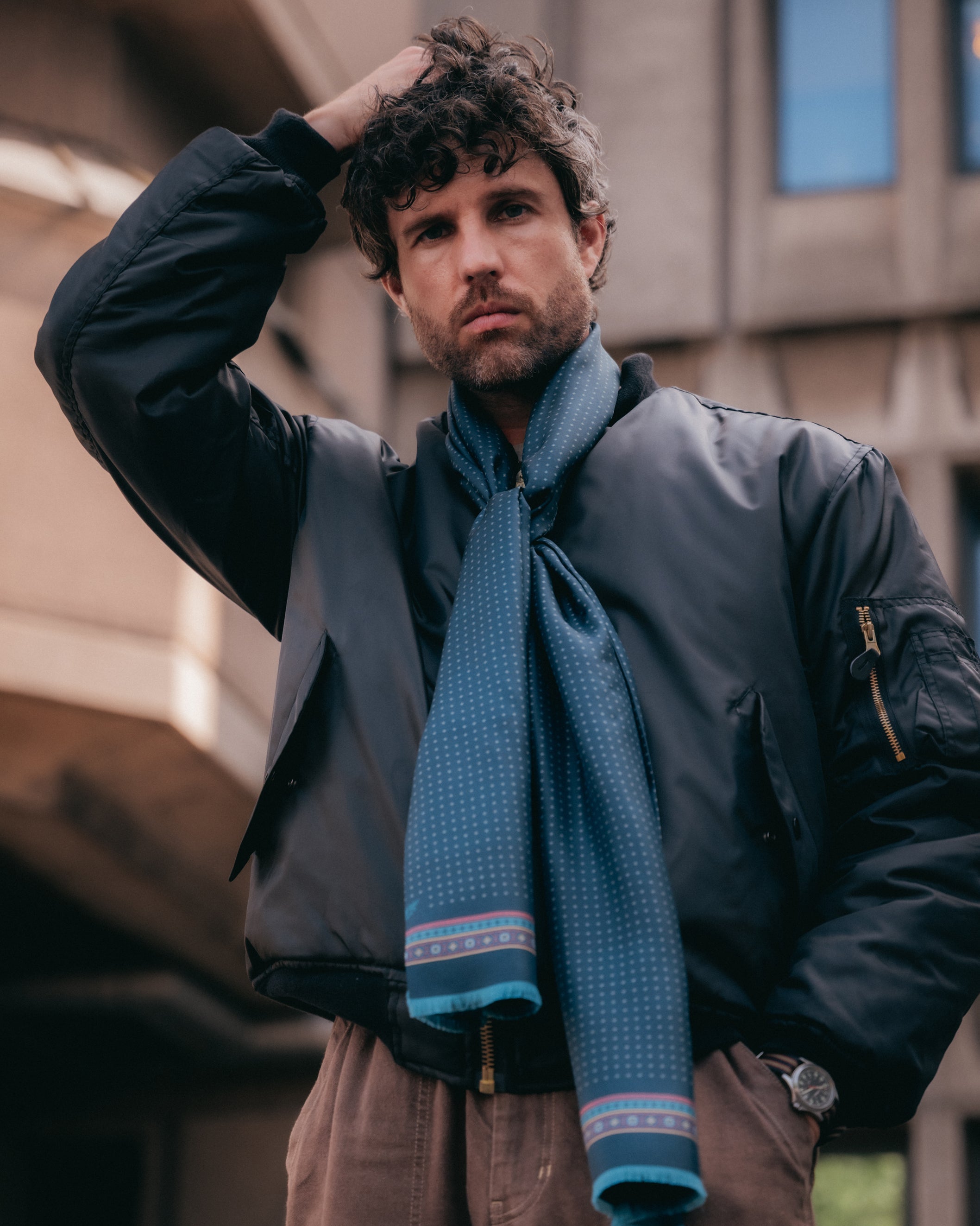 The London Scarf - Chiswick | Indigo