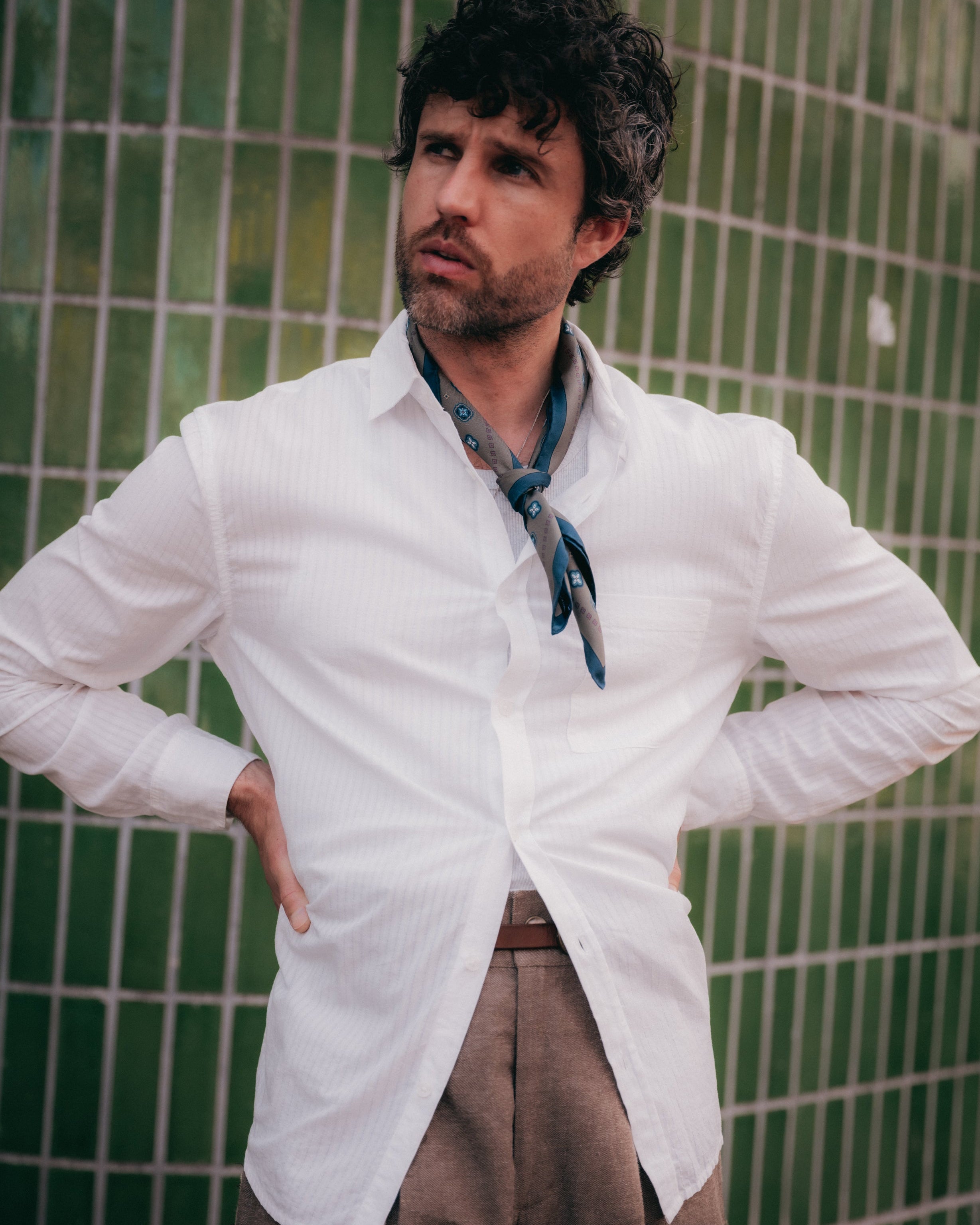 Silk Neckerchief - Chelsea | Olive