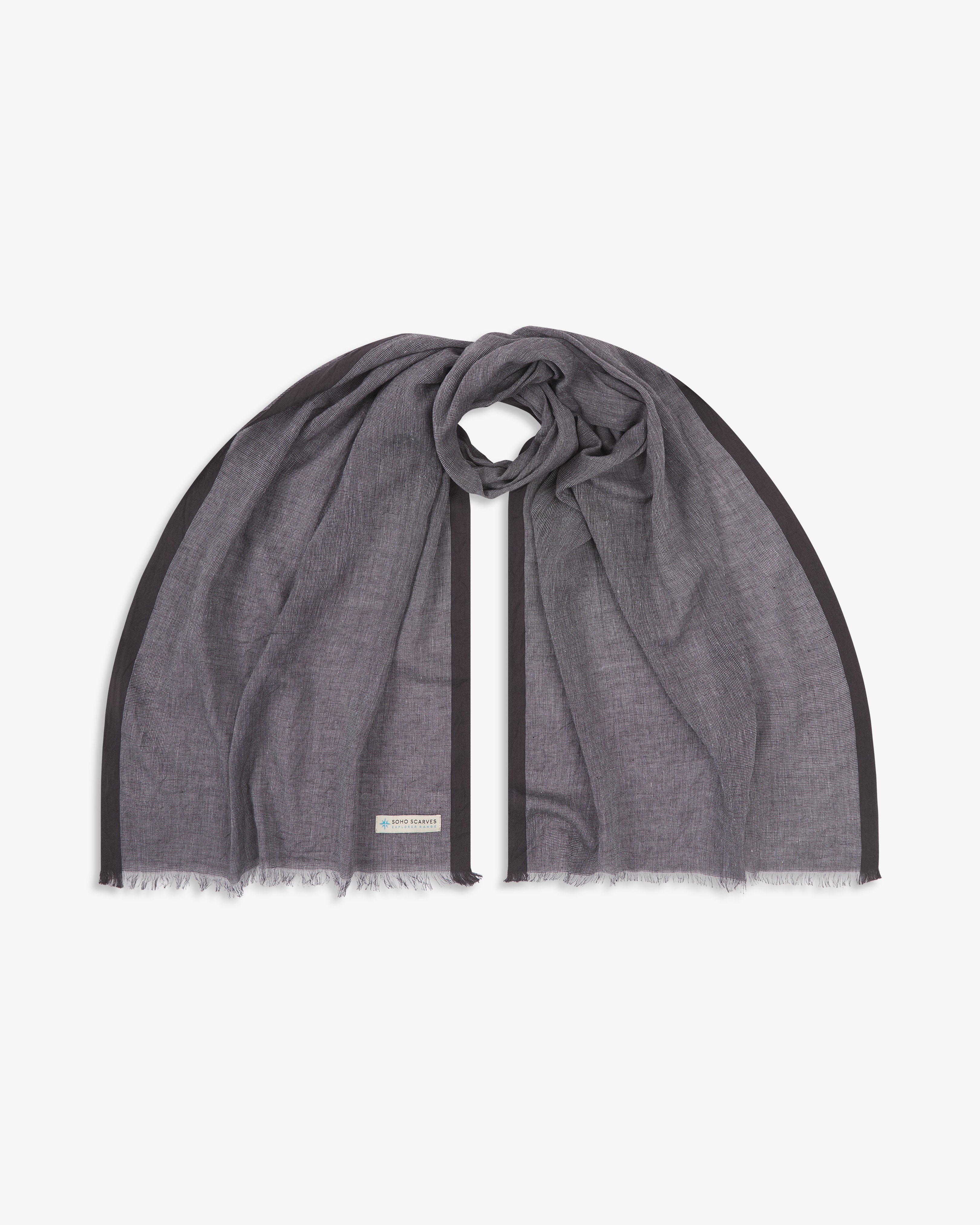Cotton Scarf in Brown - The Messner