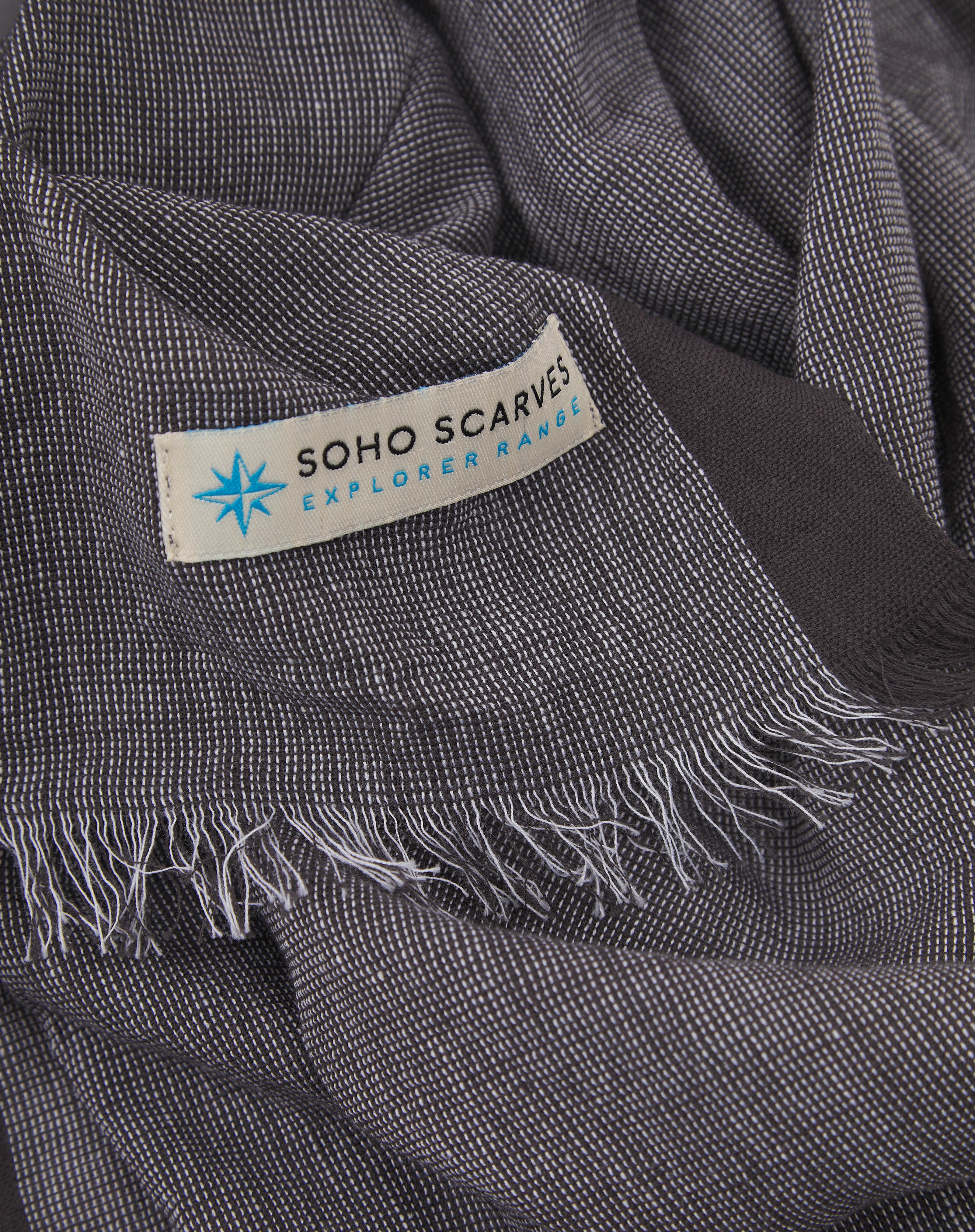 Cotton Scarf in Brown - The Messner