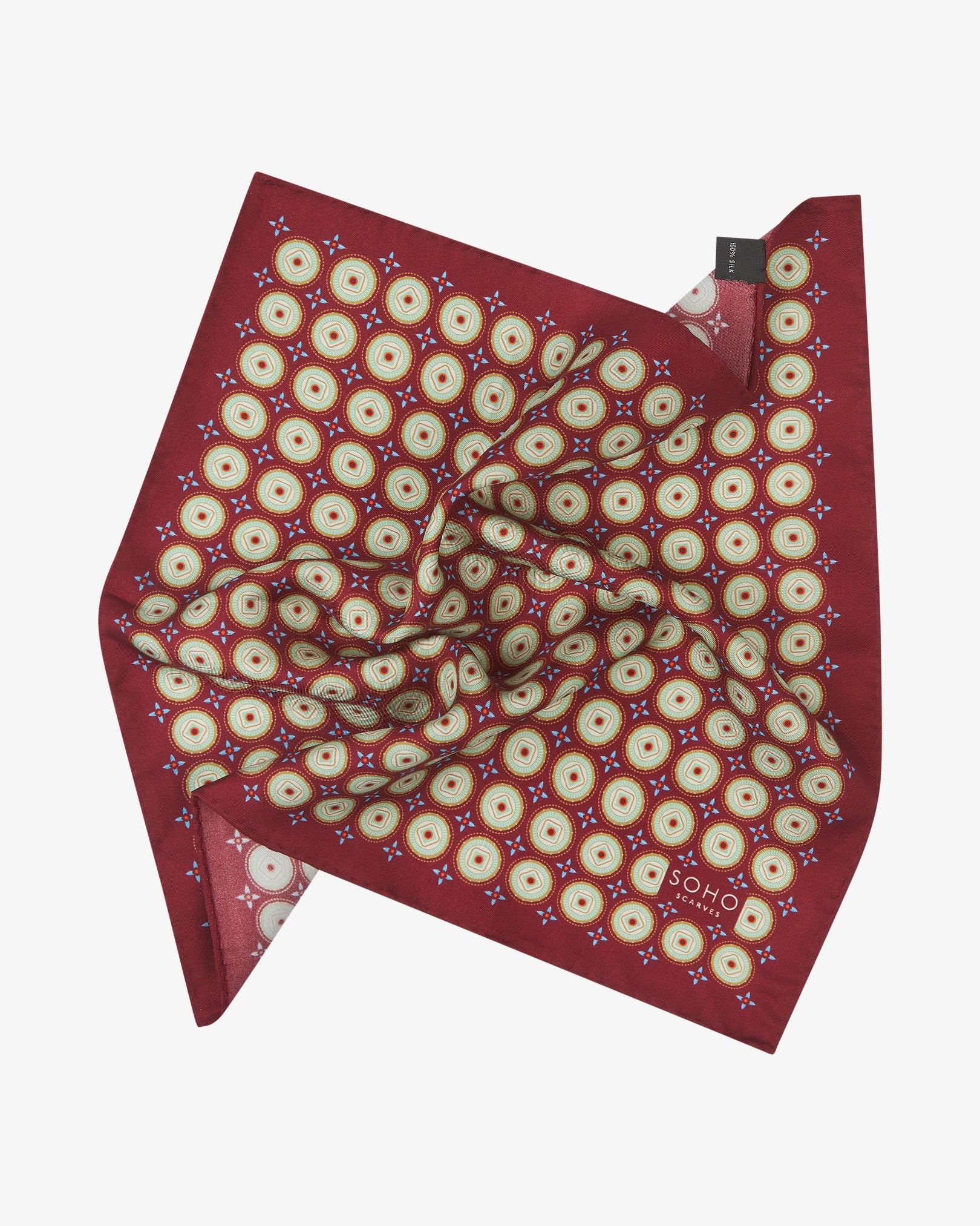 Men's Silk Pocket Square - Bellingham | Gardenia