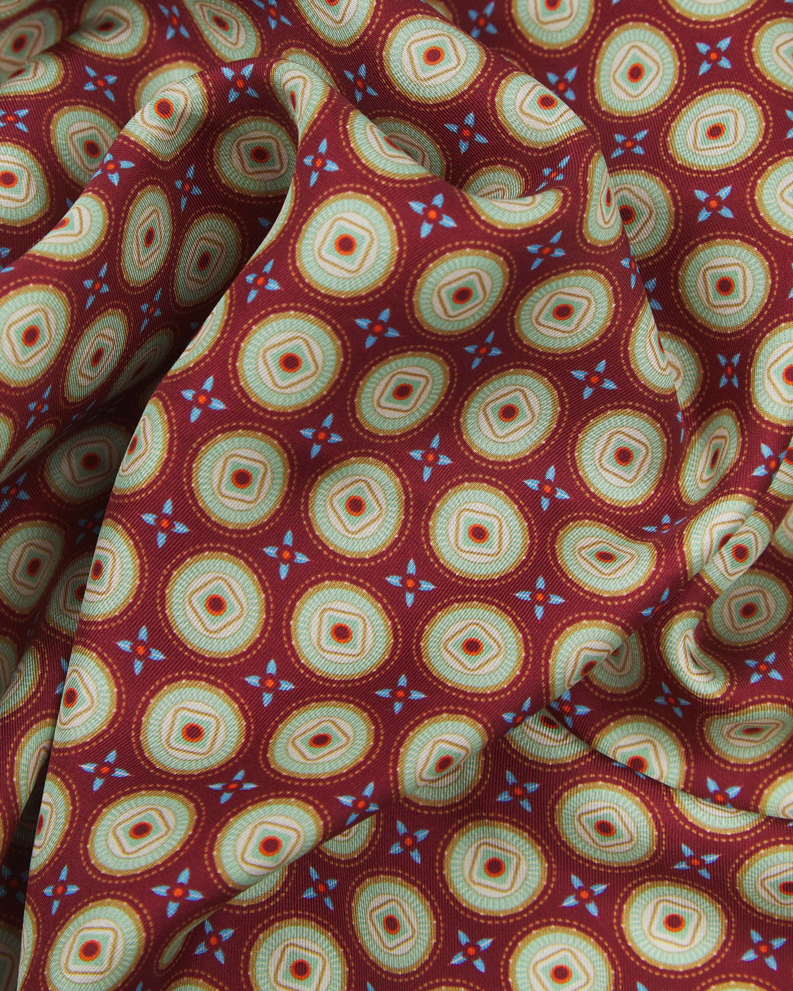 Silk Geometric Neckerchief - Bellingham | Gardenia