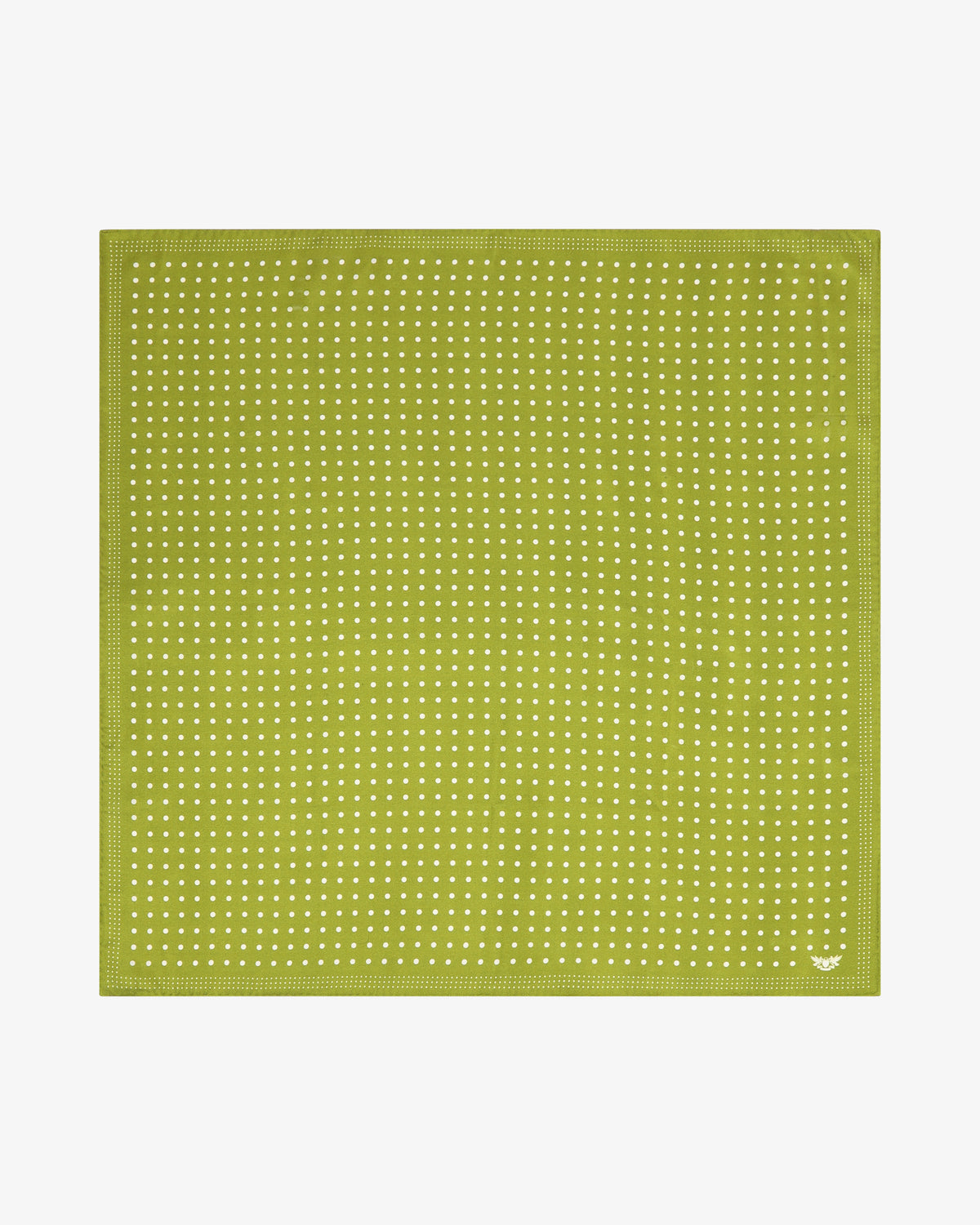Silk Neckerchief - Polka Dot | Lime