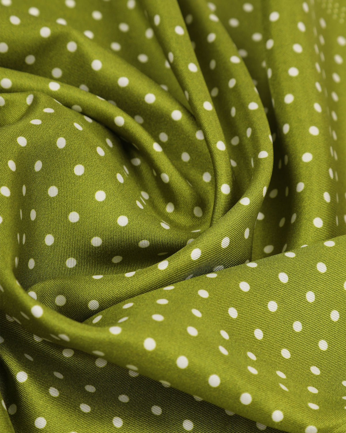Silk Neckerchief - Polka Dot | Lime