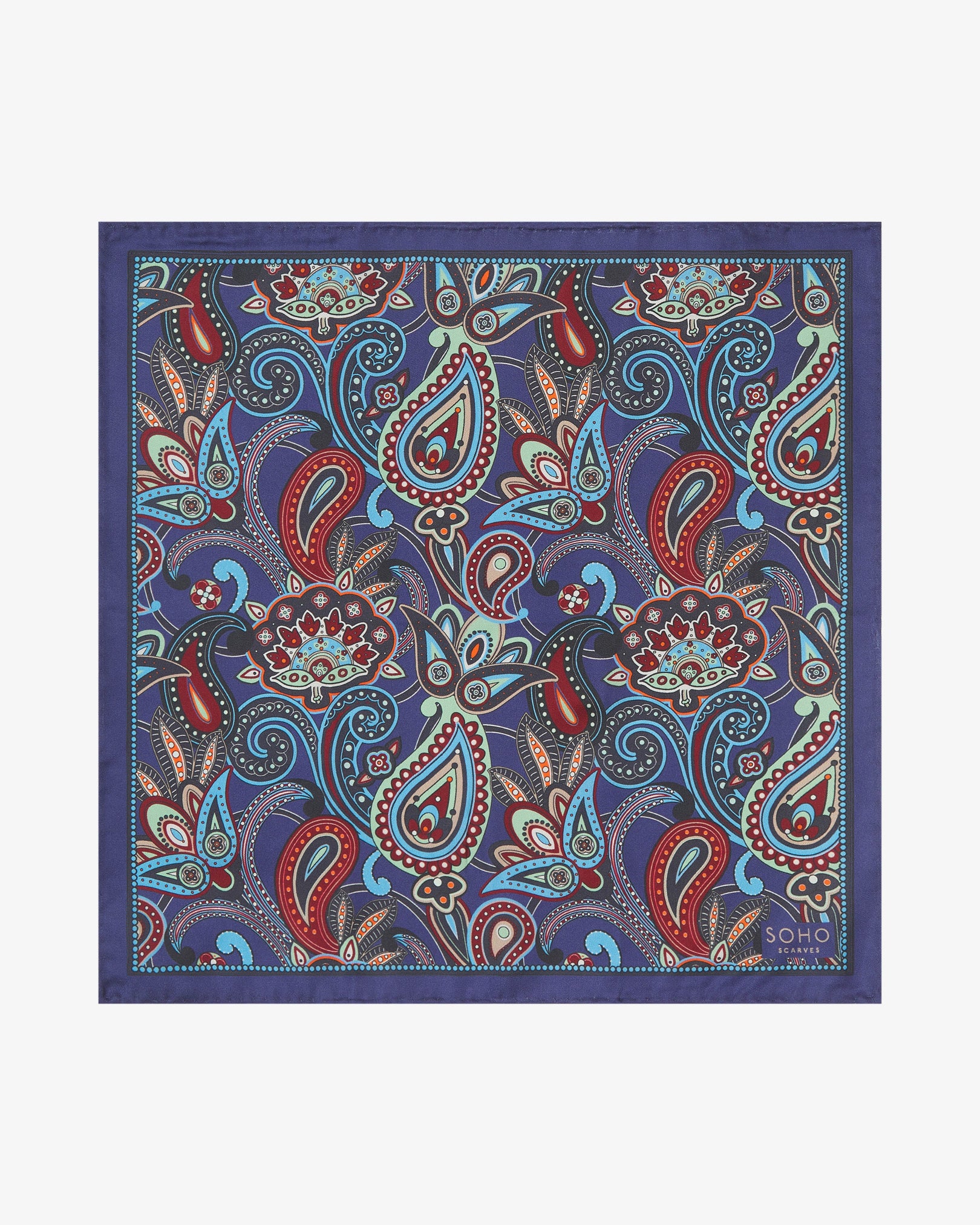 Men's Silk Pocket Square - Windermere | Gardenia