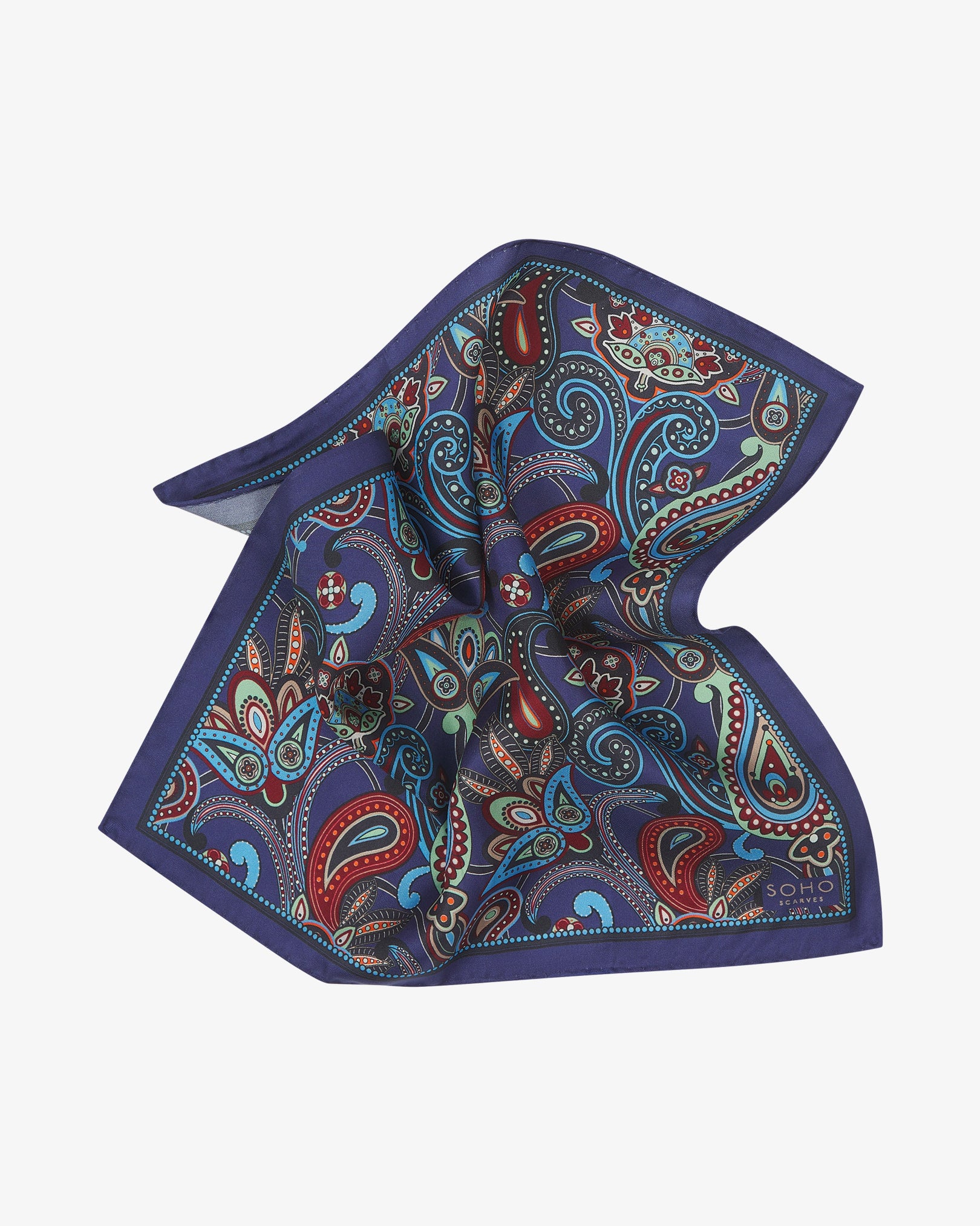 Men's Silk Pocket Square - Windermere | Gardenia