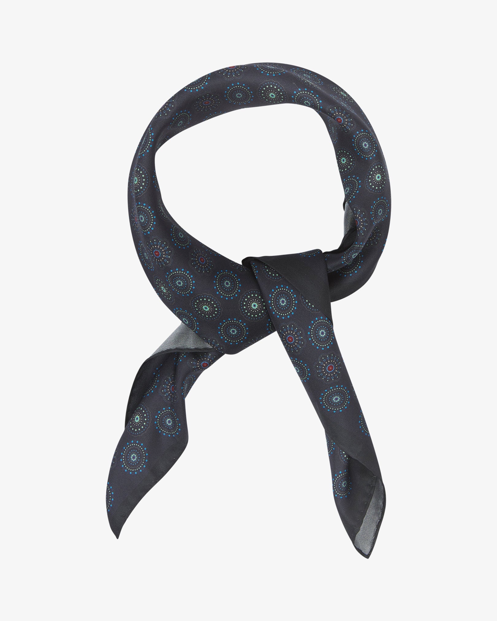 Silk Geometric Neckerchief - Seattle | Gardenia