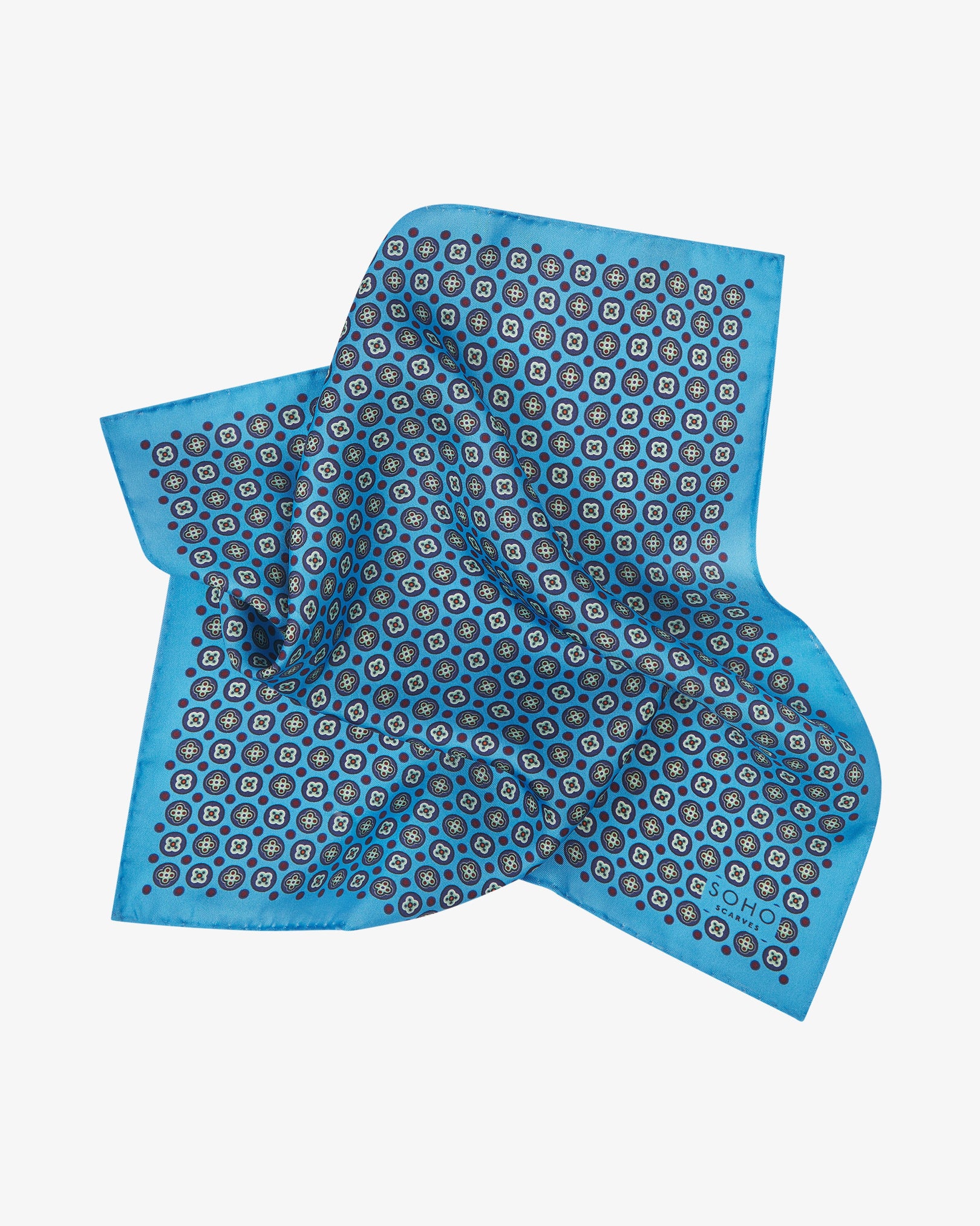 Men's Silk Pocket Square - Toshima | Gardenia