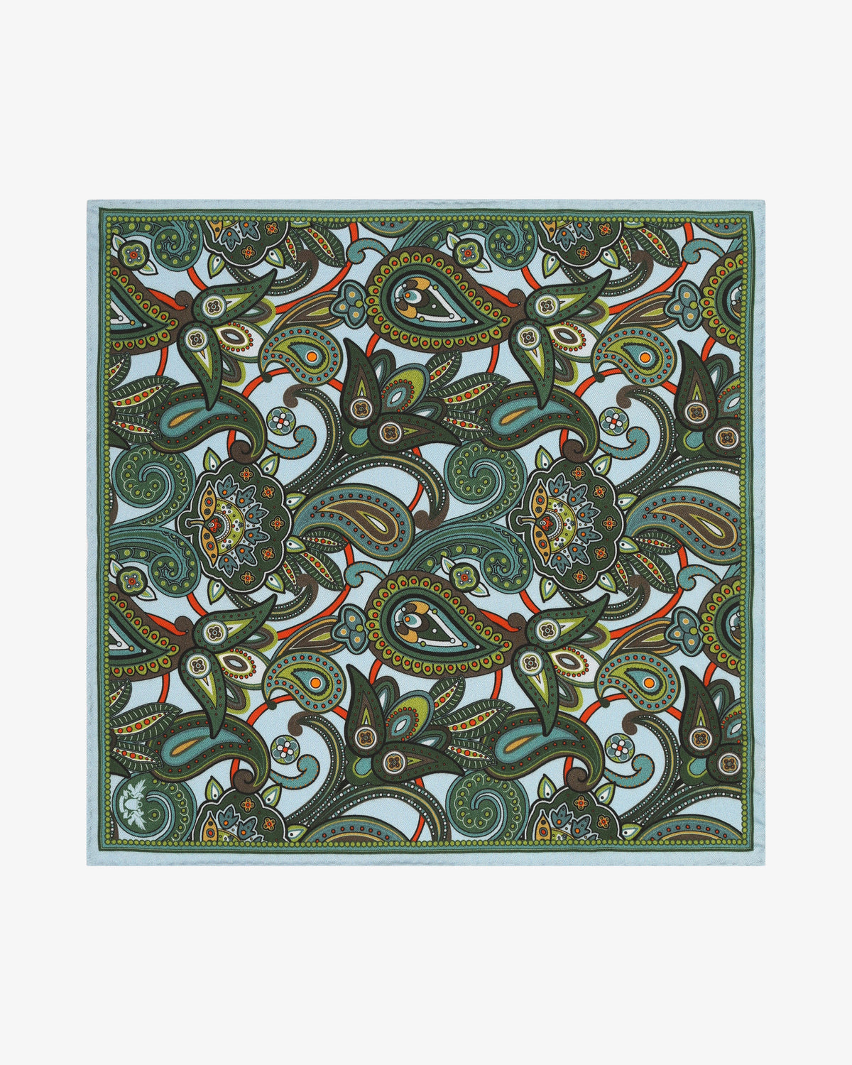 Silk Pocket Square - The Windermere | Ice Blue