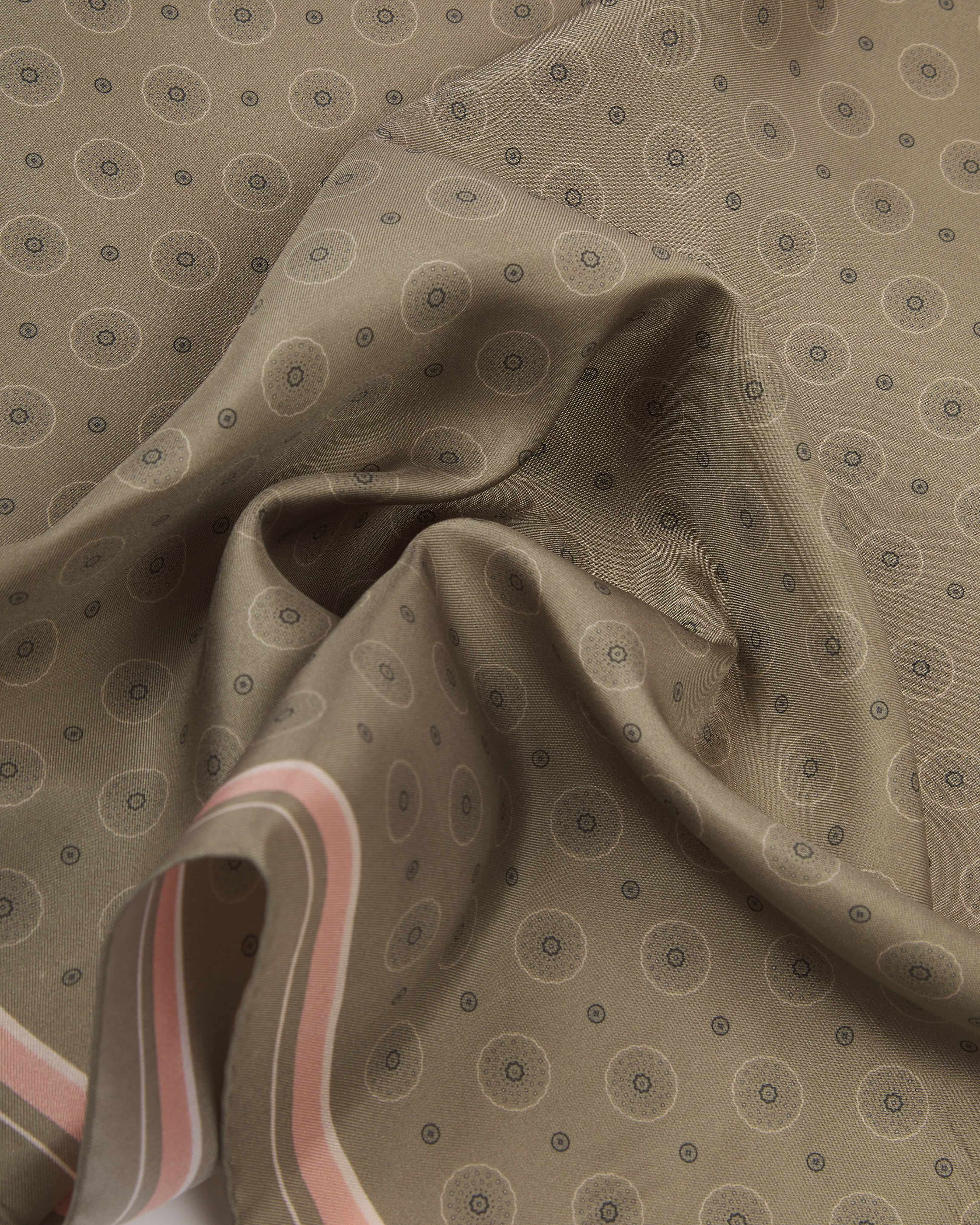 Silk Neckerchief - Islington in Khaki