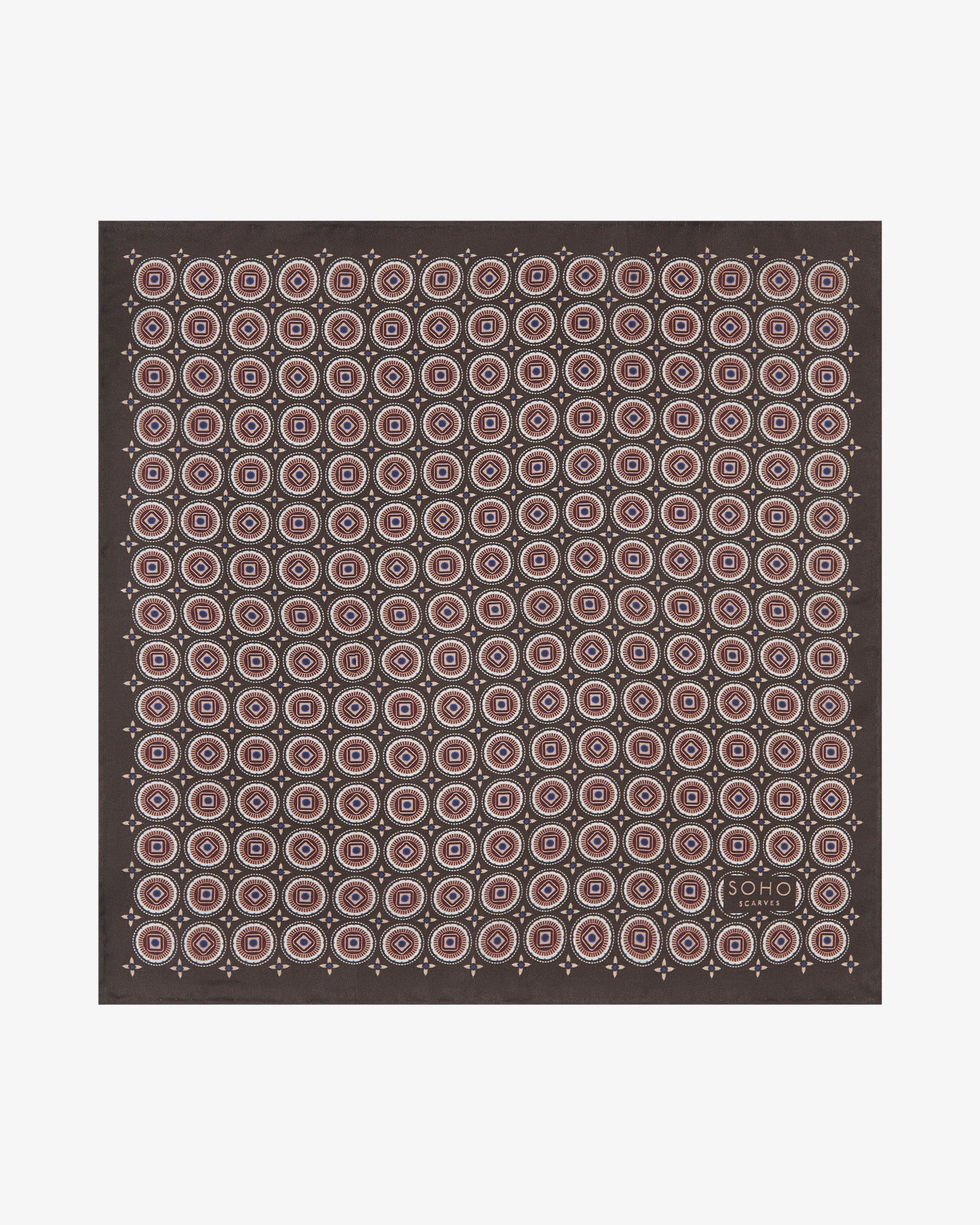 Men's Silk Pocket Square - Bellingham | Mahogany Daze