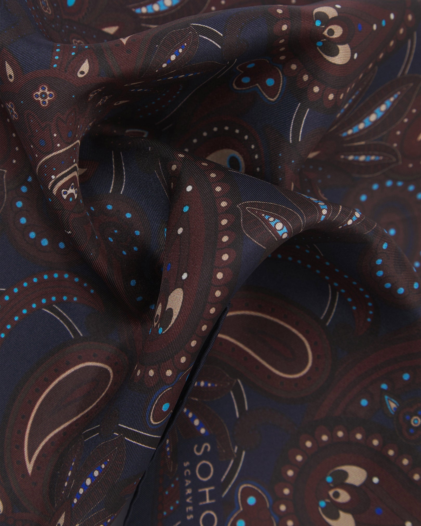 Men's Silk Pocket Square - Windermere | Mahogany Daze