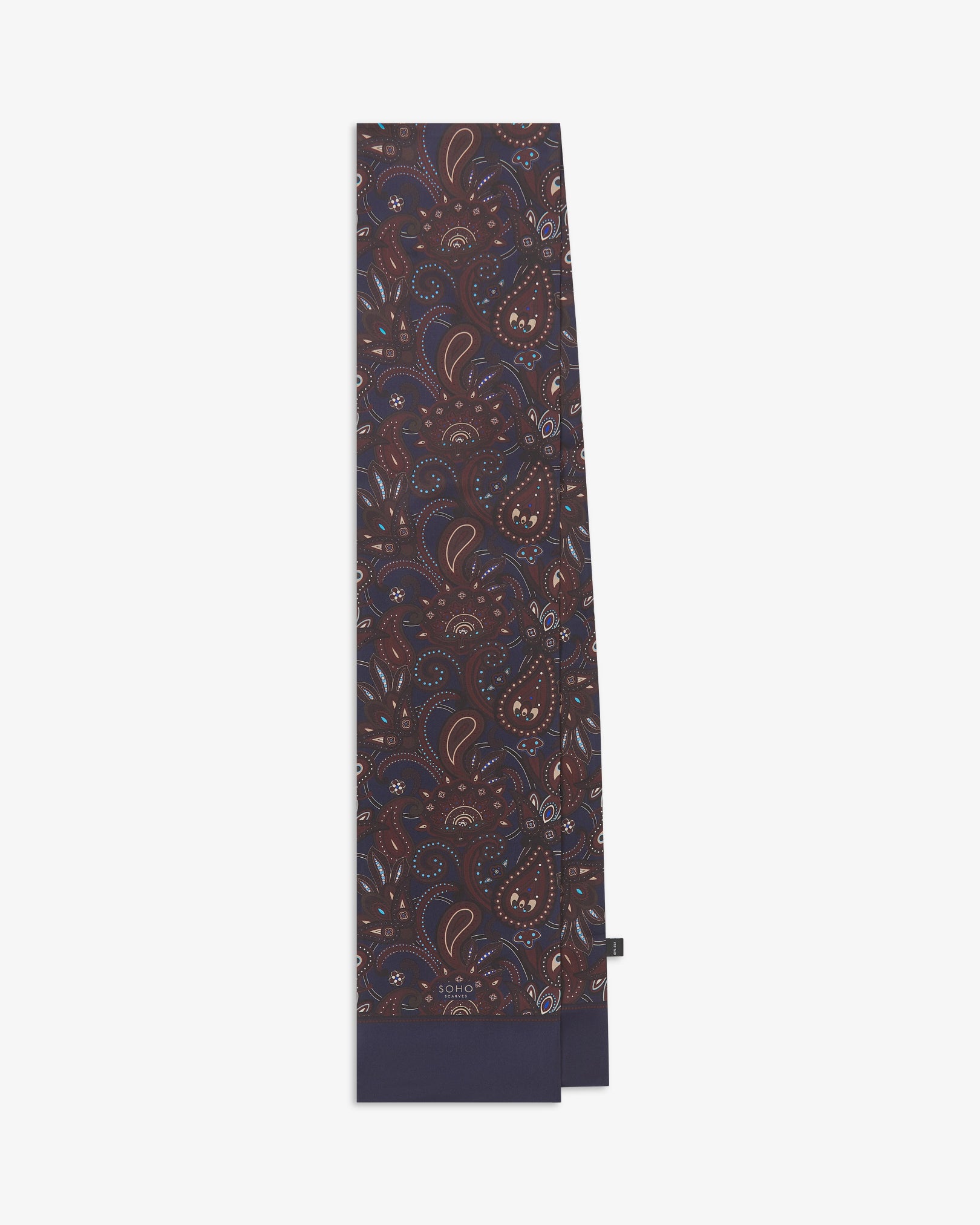 Men's Silk Scarf - Windermere | Mahogany Daze