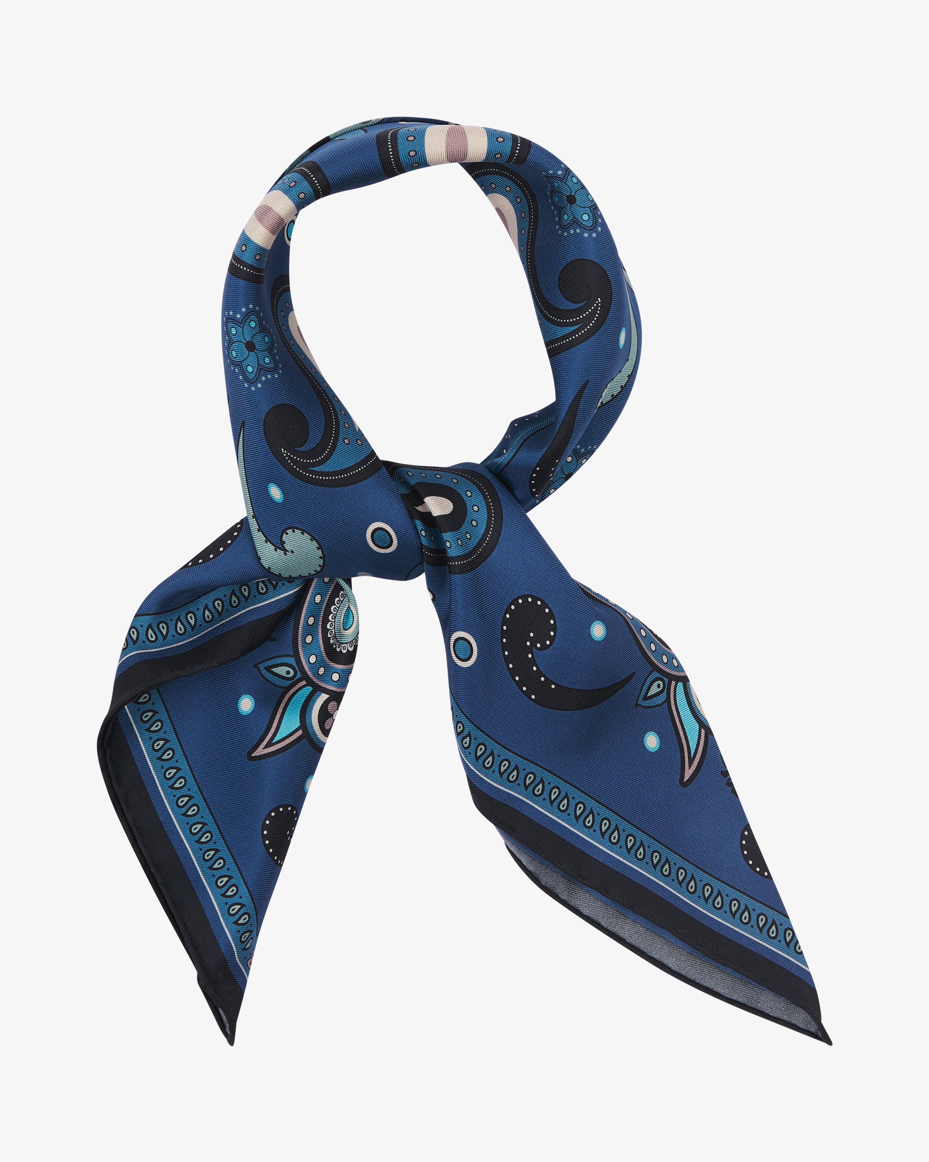 Silk Neckerchief - Belgravia in Cornflour