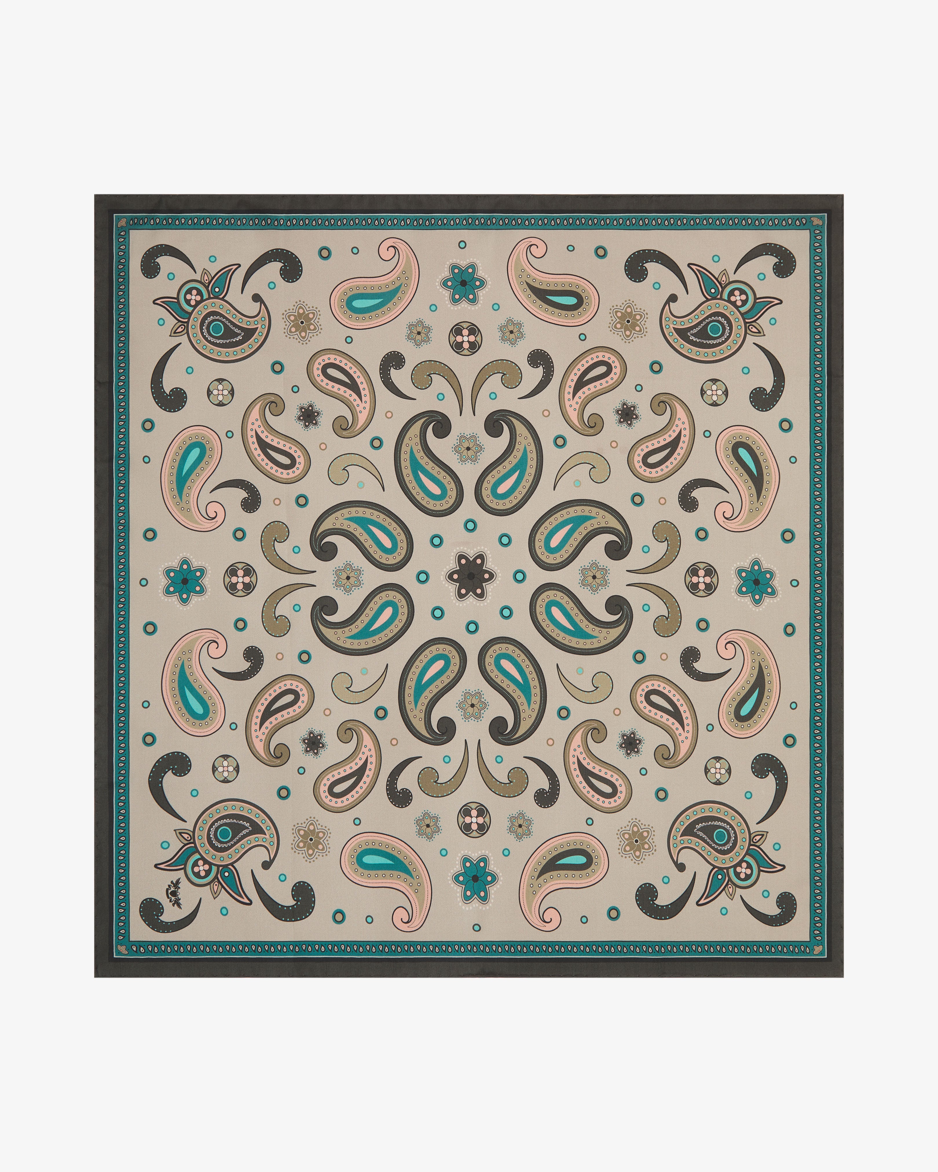 Silk Neckerchief - Belgravia in Khaki