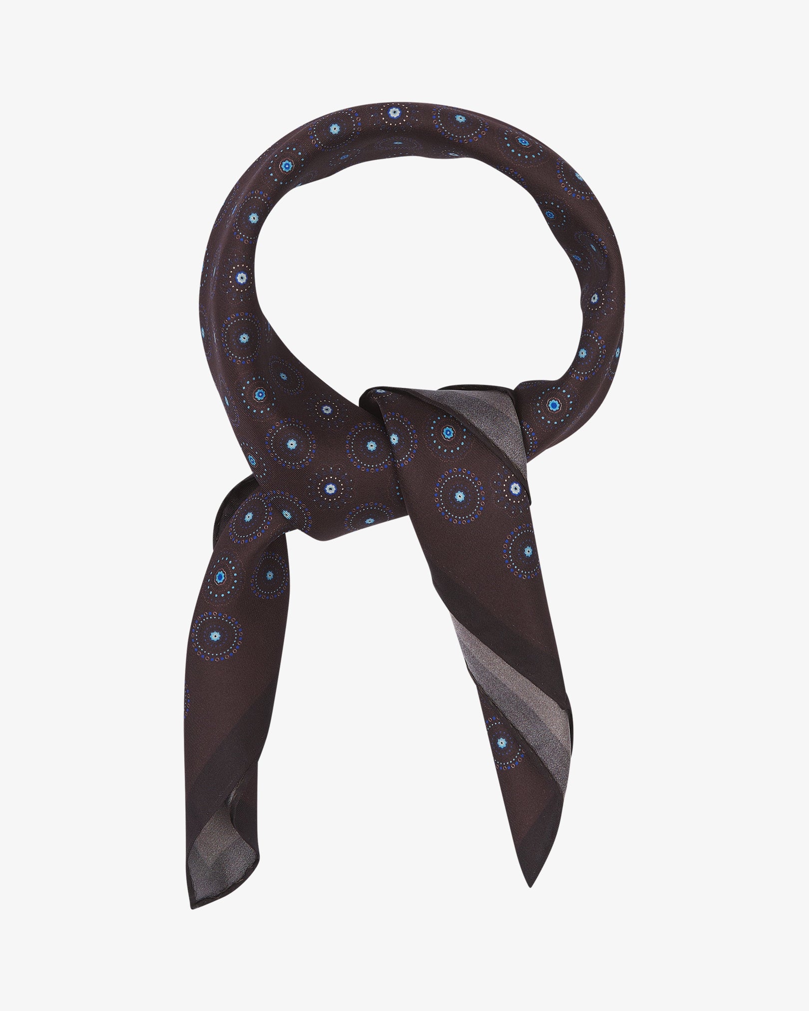 Silk Geometric Neckerchief - Seattle | Mahogany Daze