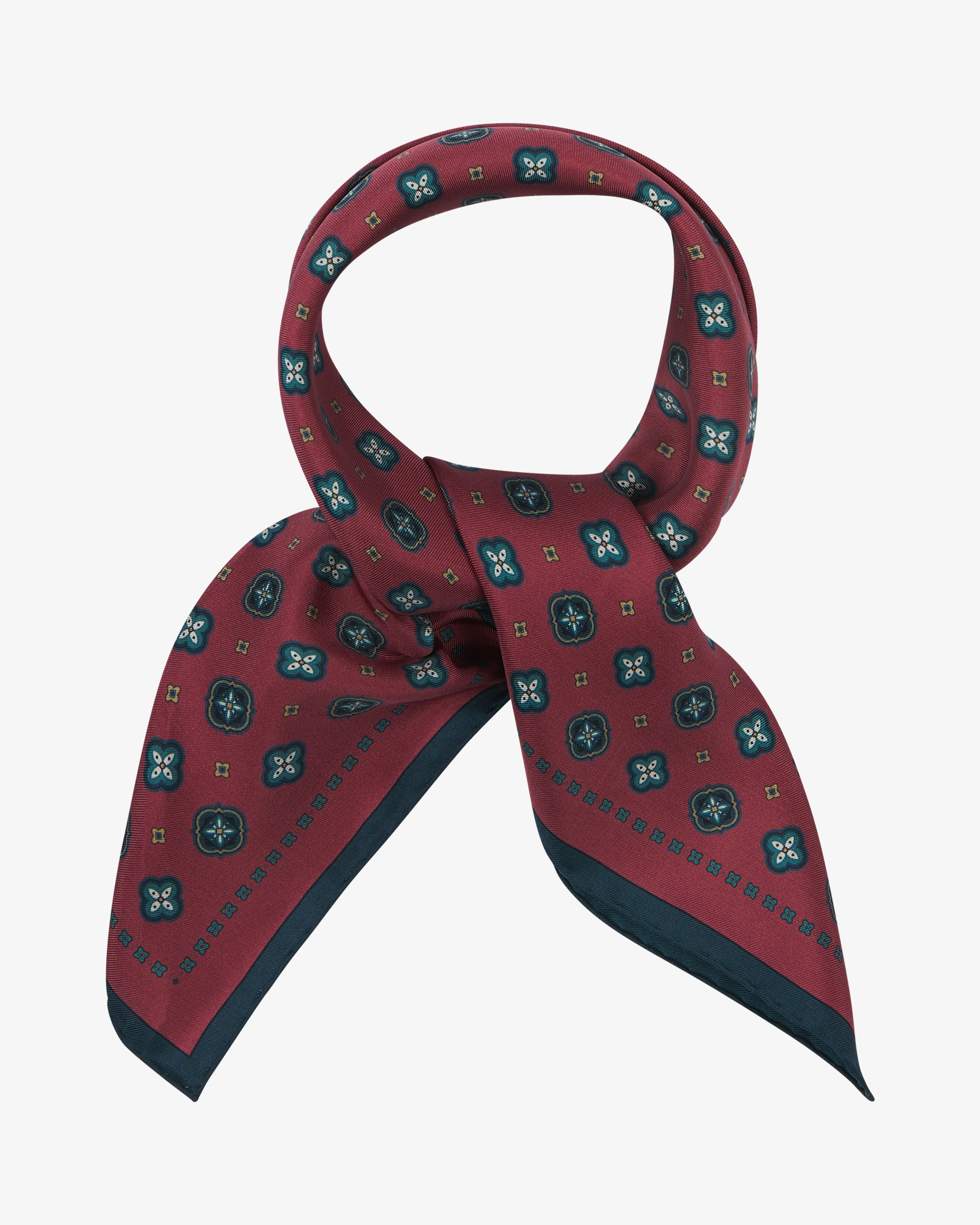Silk Neckerchief - Chelsea in Berry