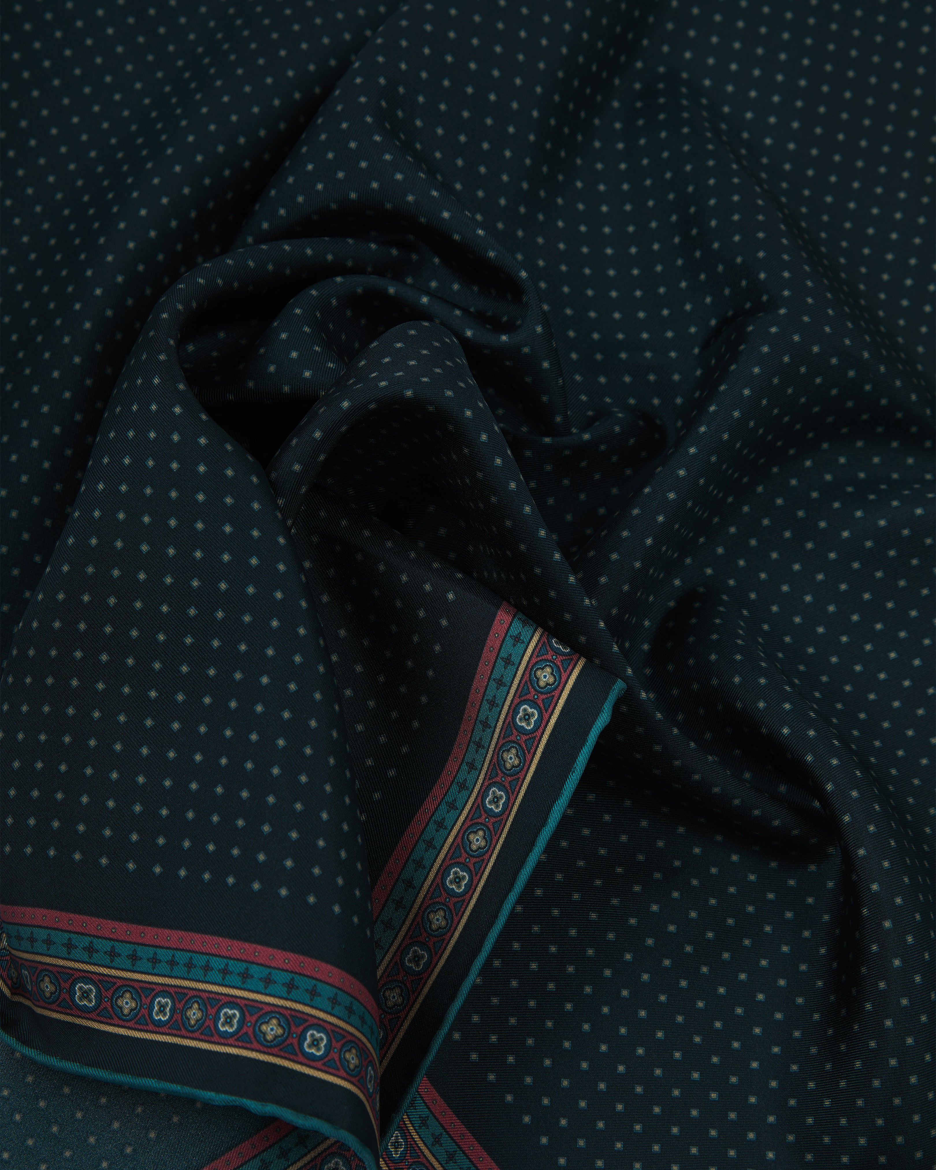 Silk Neckerchief - Chiswick in Indigo