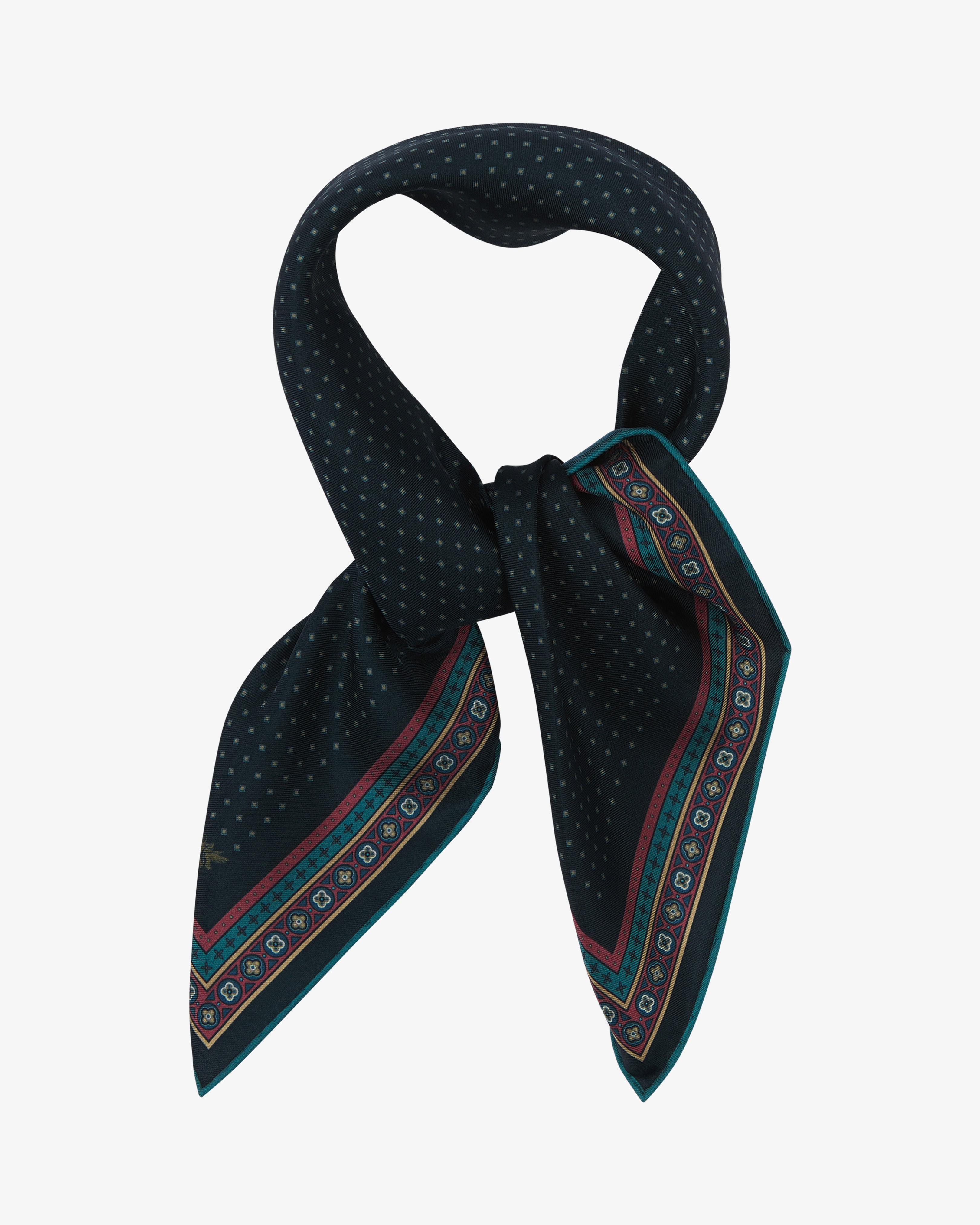 Silk Neckerchief - Chiswick in Indigo