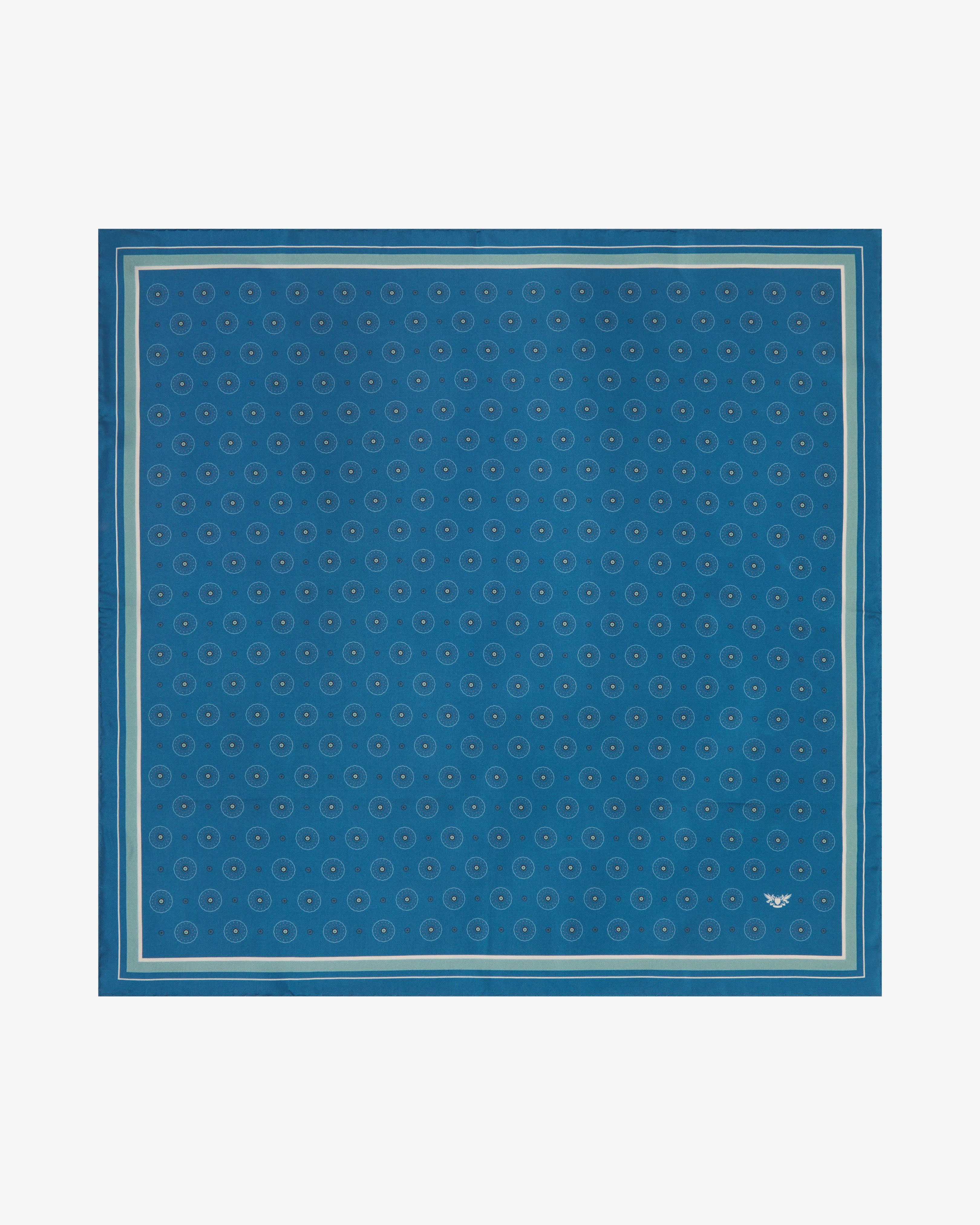 Silk Neckerchief - Islington in Cornflower Blue