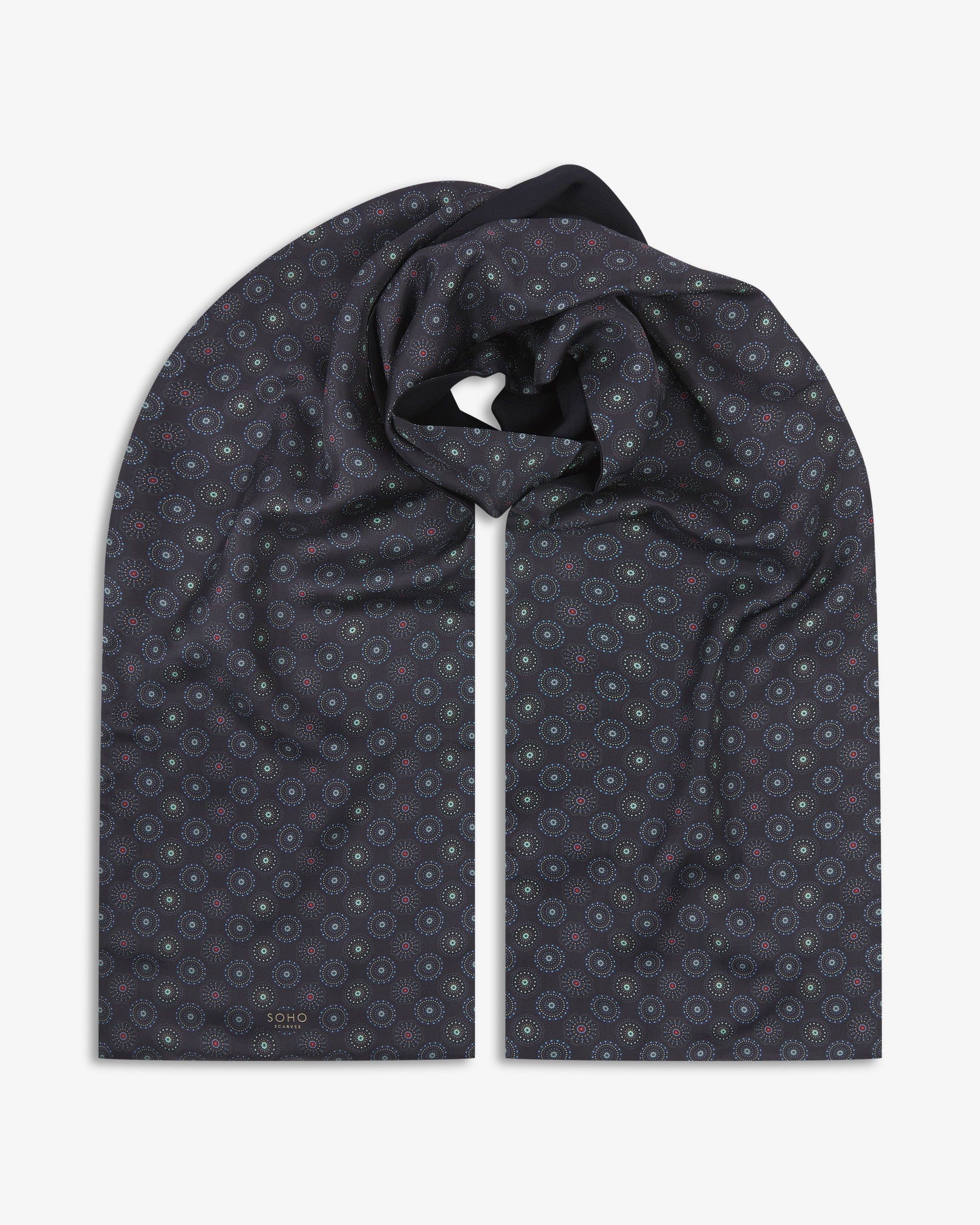 Men's Wool-Backed Silk Dress Scarf - Seattle | Gardenia