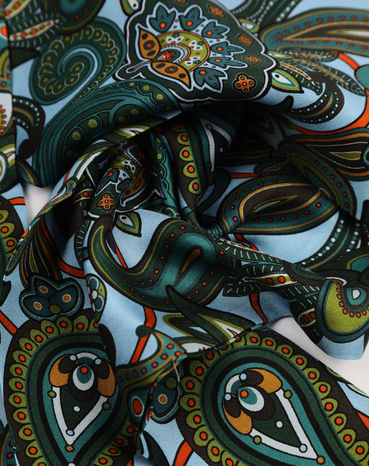 Silk Scarf - The Windermere | Ice Blue