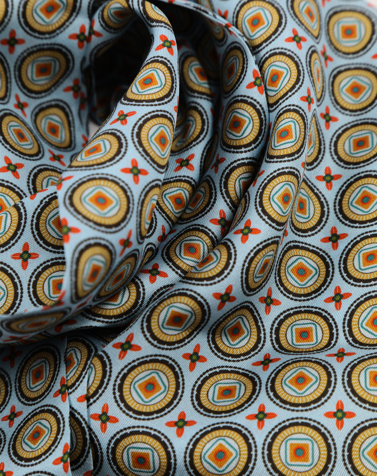 Silk Scarf - The Bellingham | Ice Blue Op 2