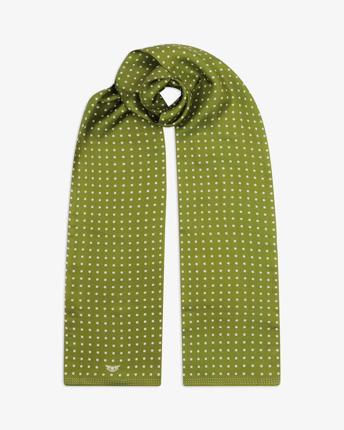 Silk Scarf - Polka Dot | Lime