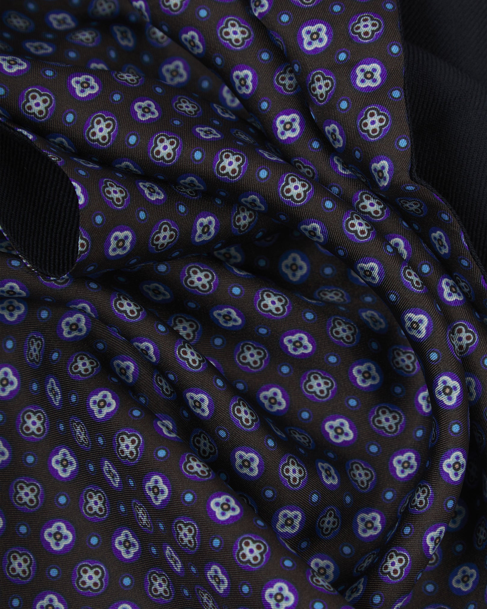 Men's Wool-Backed Silk Dress Scarf - Toshima | Mahogany Daze