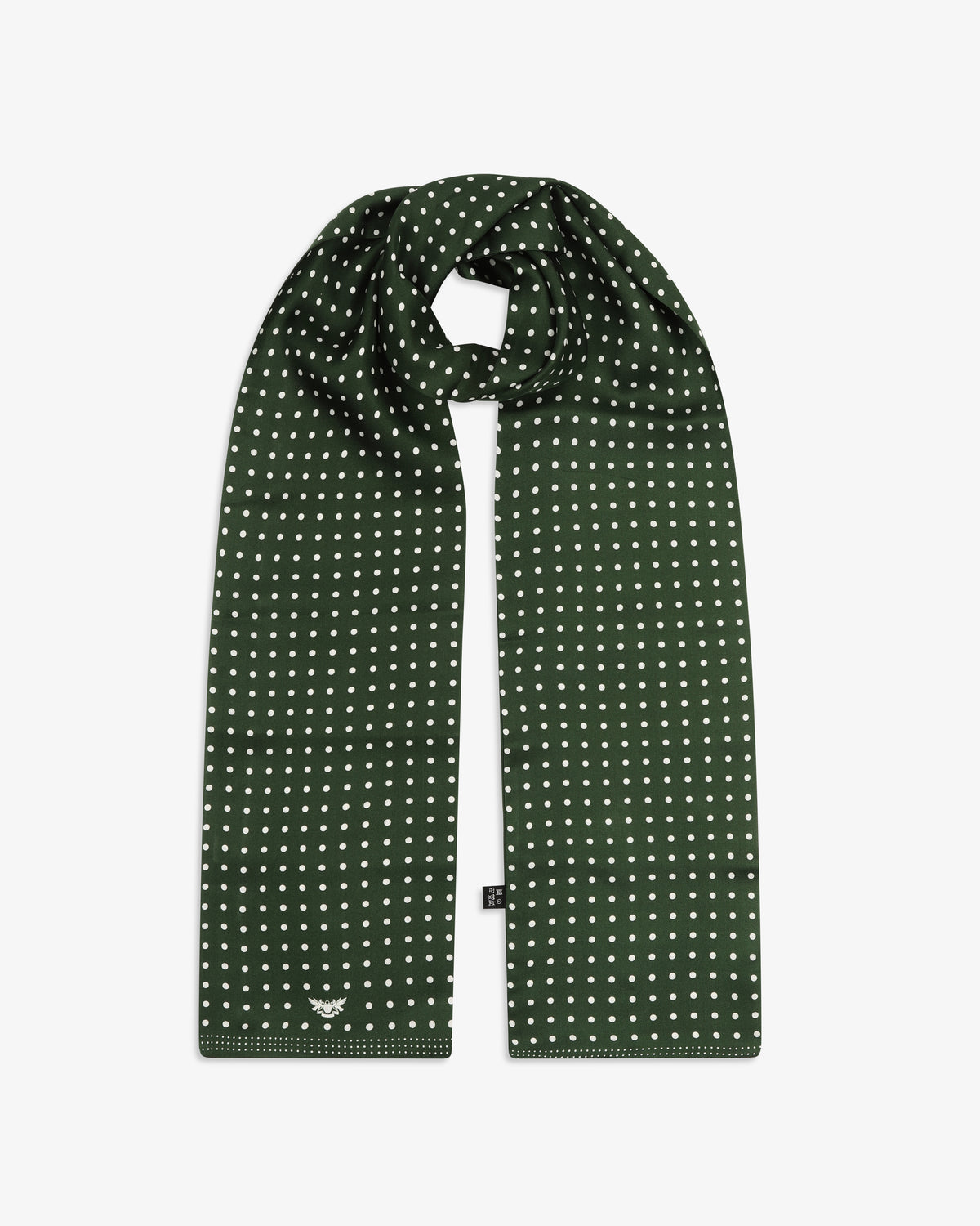 Silk Scarf - Polka Dot | Evergreen