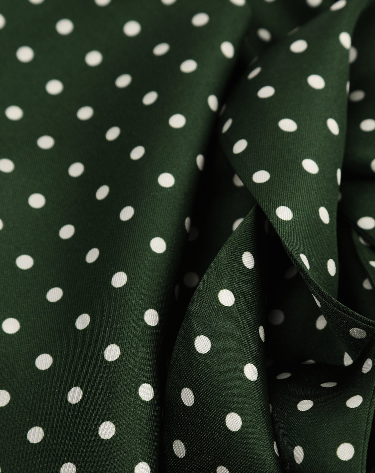 Silk Scarf - Polka Dot | Evergreen
