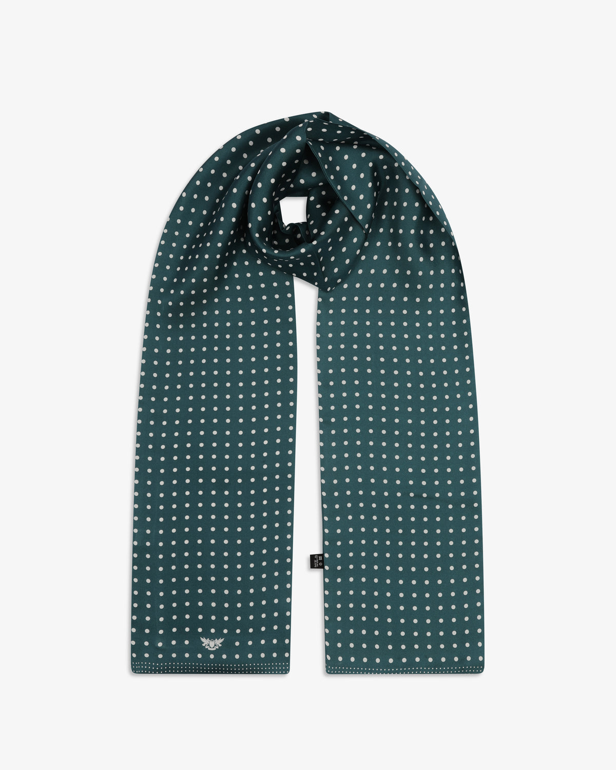 Silk Scarf - Polka Dot | Teal