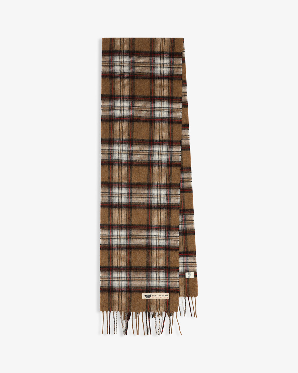 UK Wool Scarf - Highlands Stewart in Camel