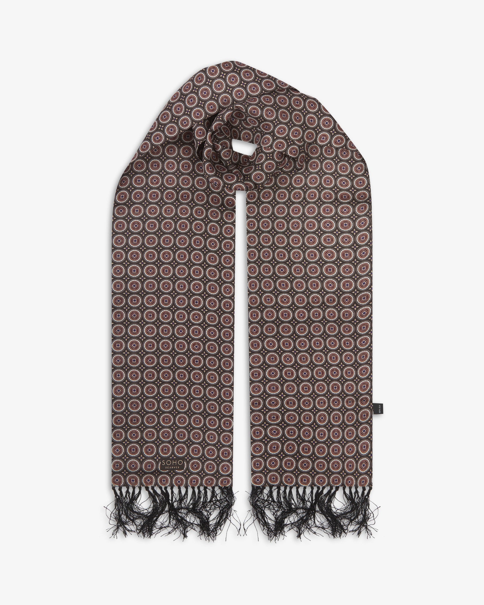 Men's Silk Aviator Scarf - Bellingham | Mahogany Daze