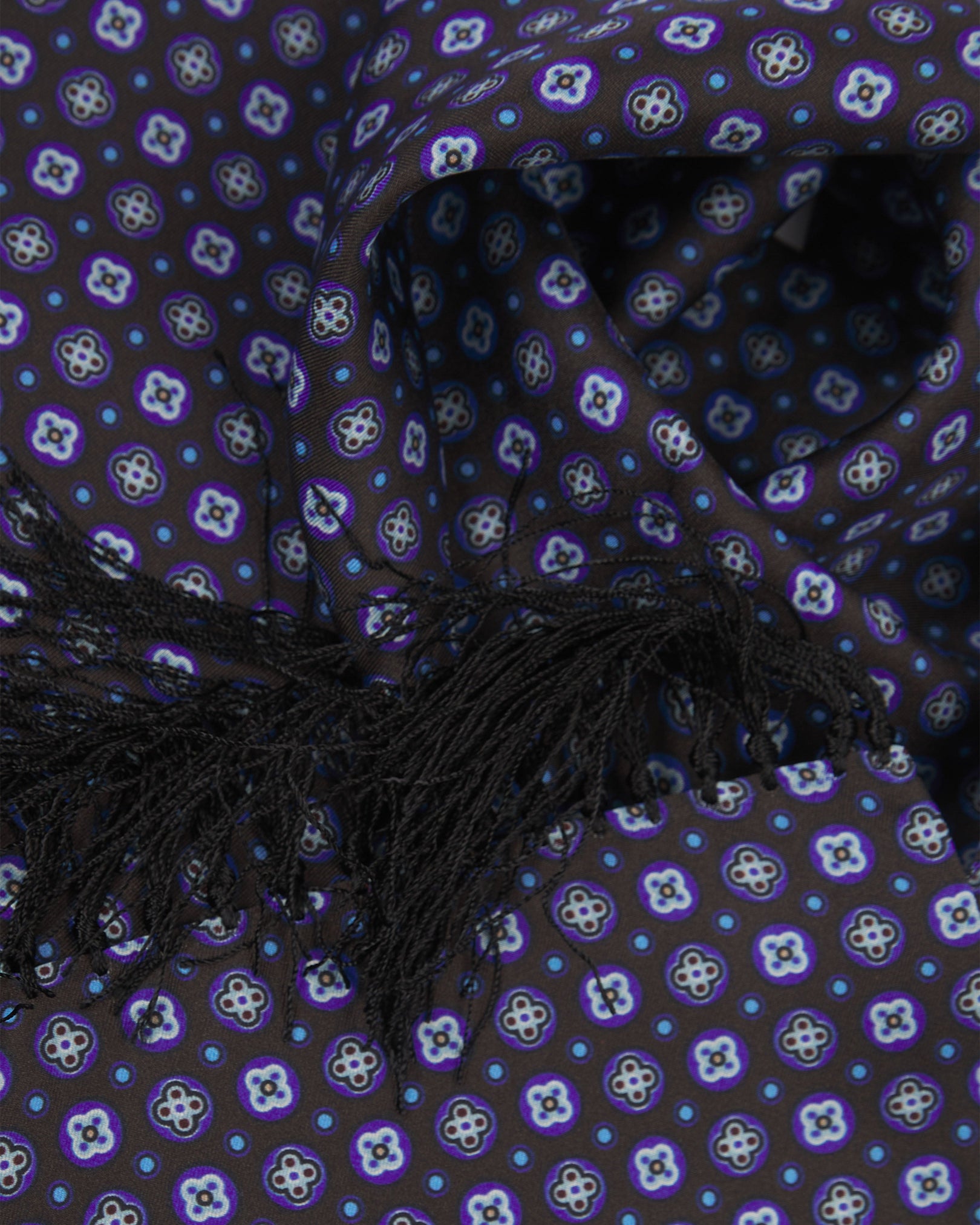 Men's Silk Aviator Scarf - Toshima | Mahogany Daze