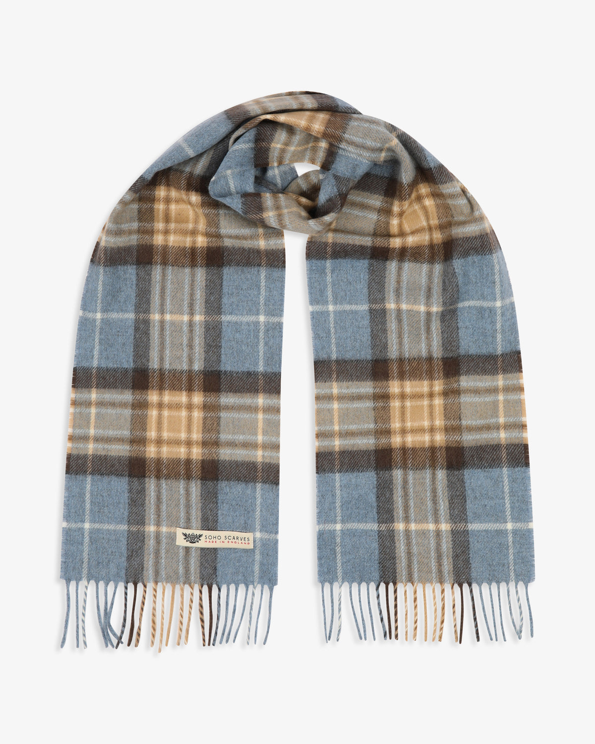 UK Wool Scarf - Highlands McKellar in Blue