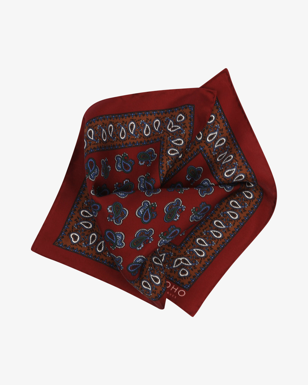 UK Silk Pocket Square - Hookstone | Red