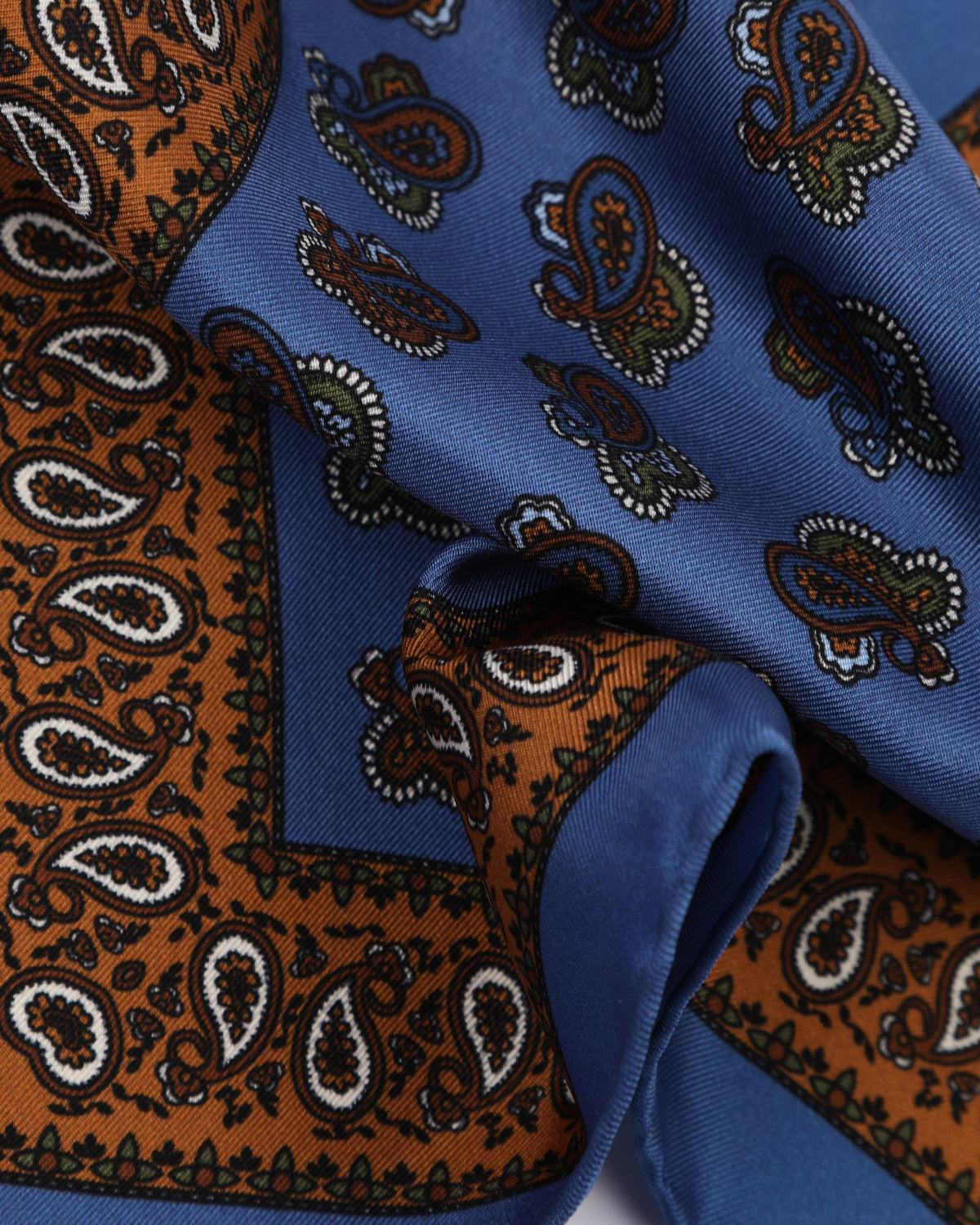 UK Silk Pocket Square - Hookstone | Blue