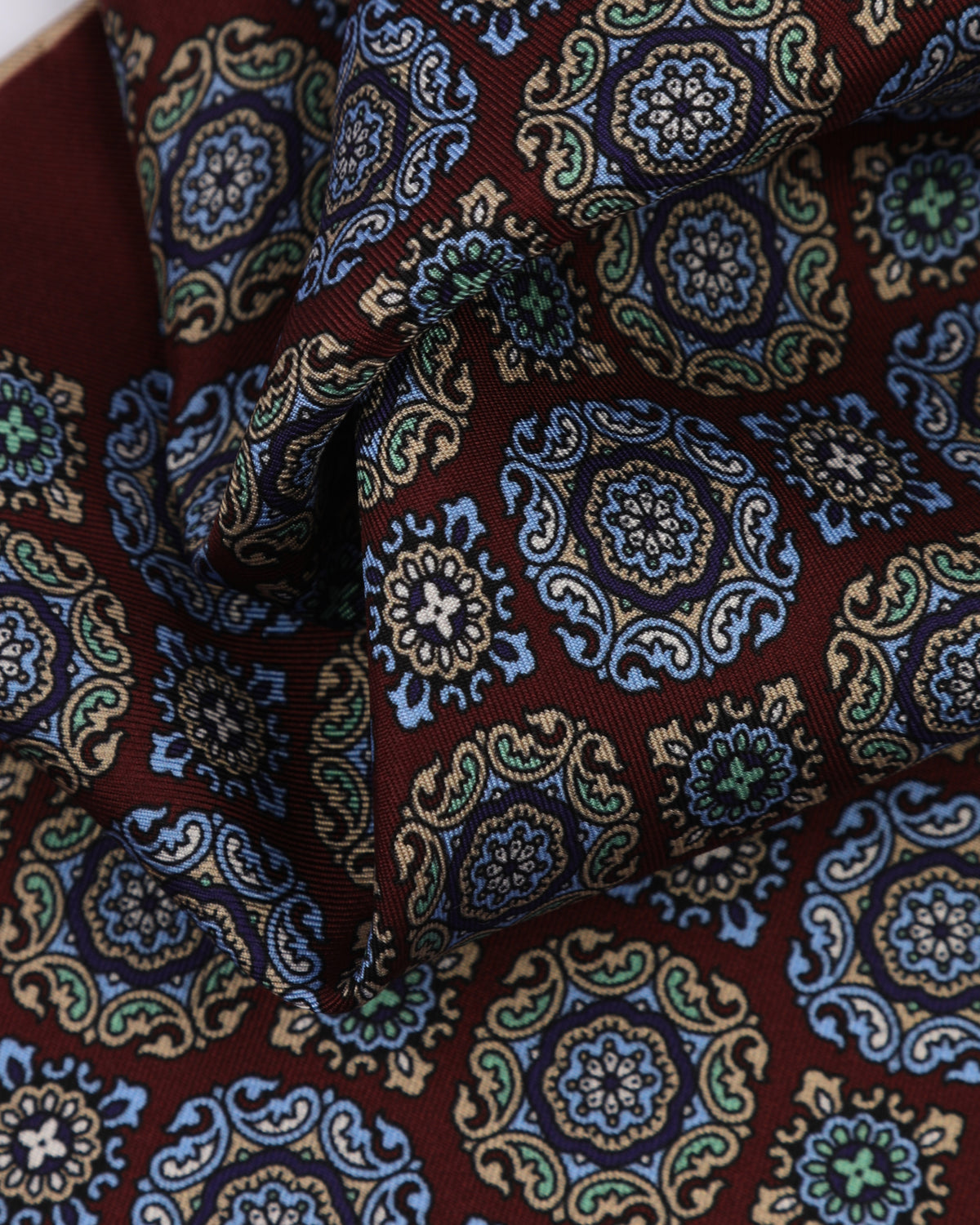 UK Silk Pocket Square - Fitzrovia | Burgundy