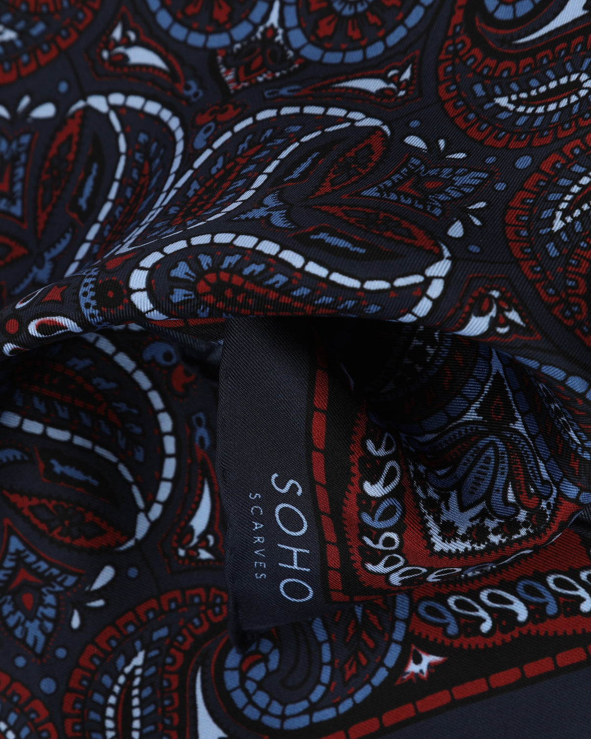 UK Silk Pocket Square - Starbeck | Indigo