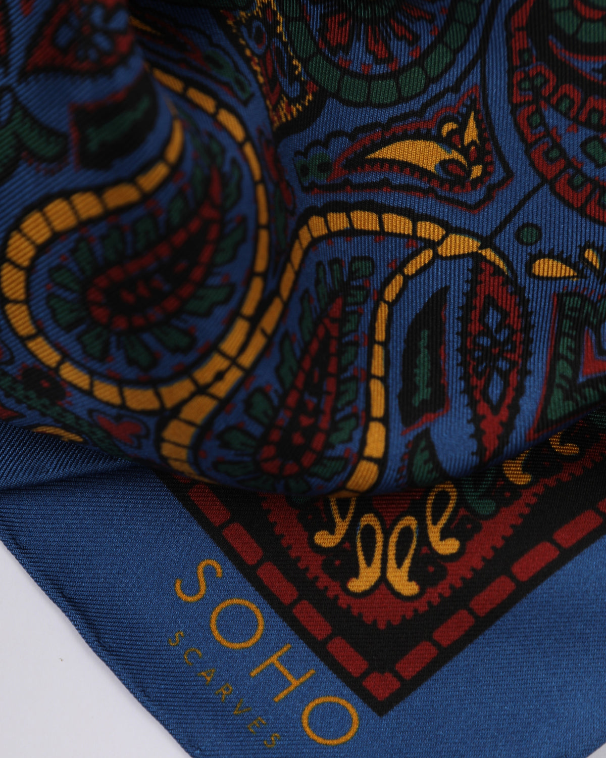 UK Silk Pocket Square - Starbeck | Blue