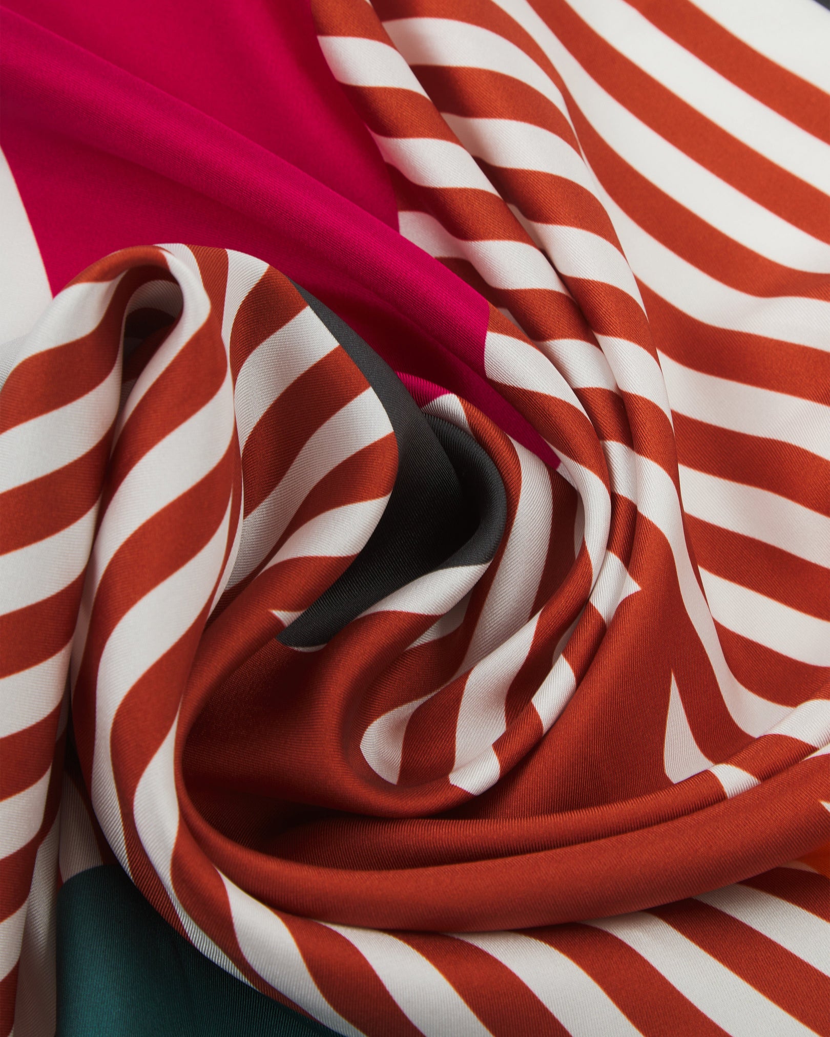 Silk Bauhaus Neckerchief - Teal Balance