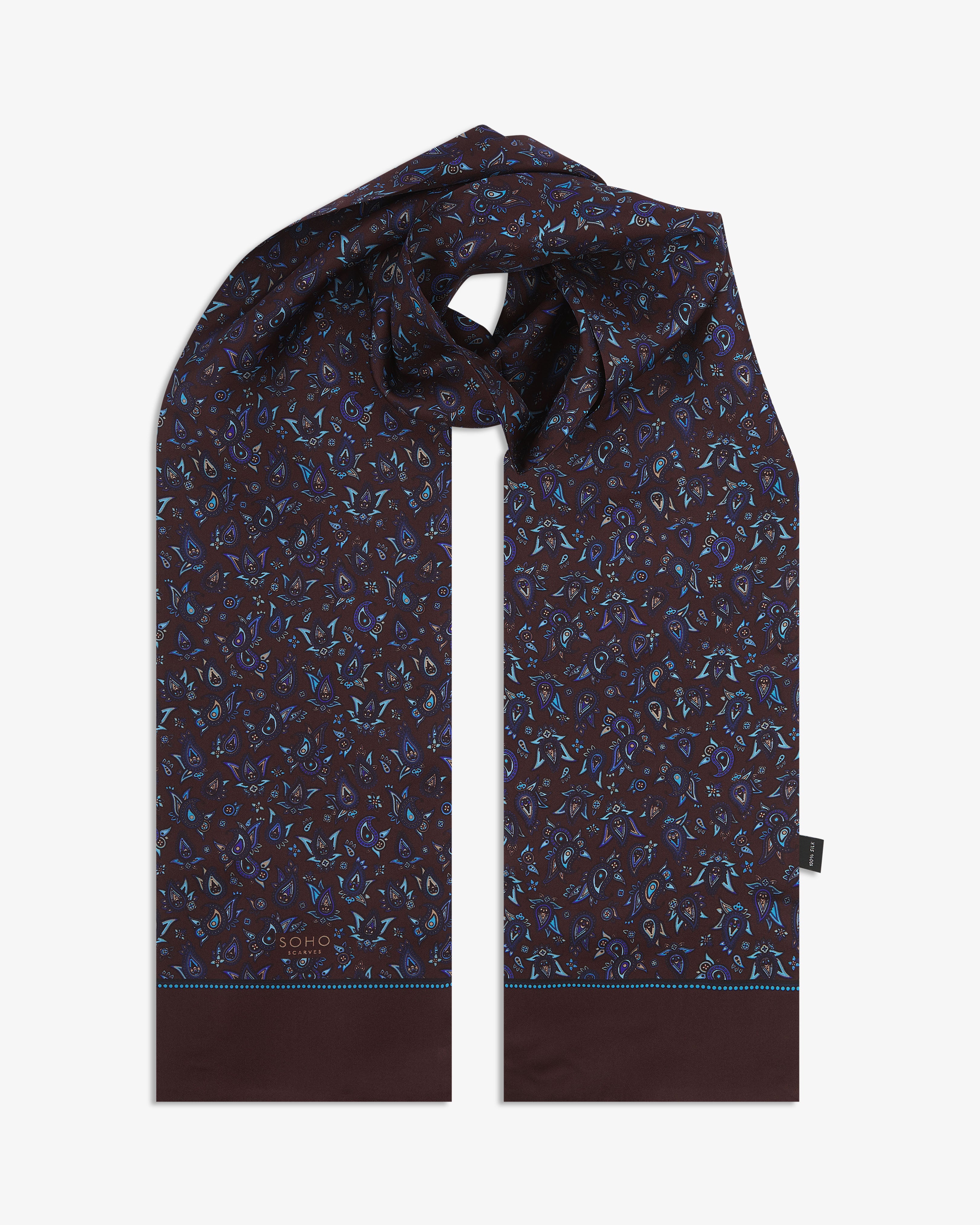 Men's Silk Scarf - Buttermere | Mahogany Daze