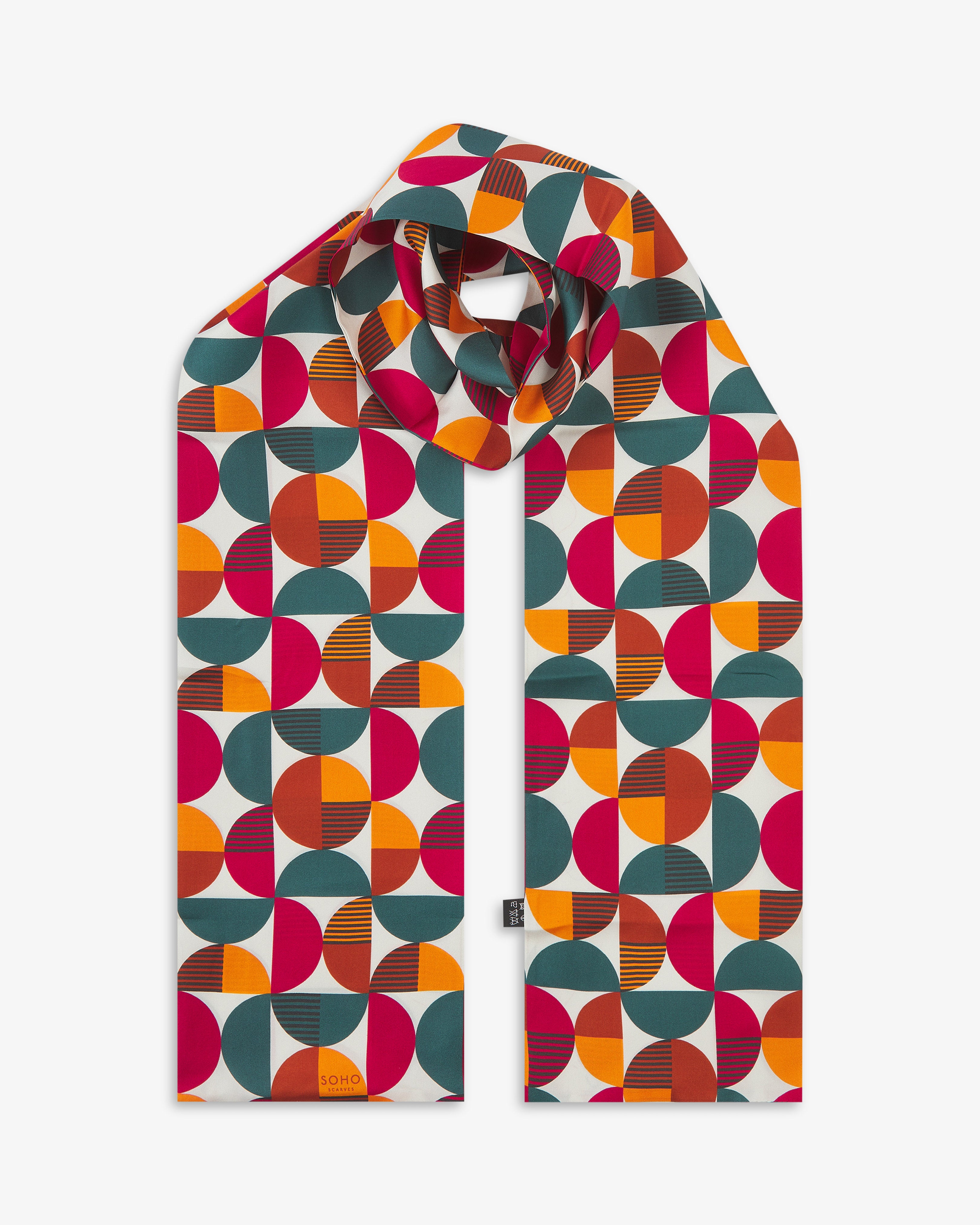 Men's Silk Bauhaus Scarf - Kassel