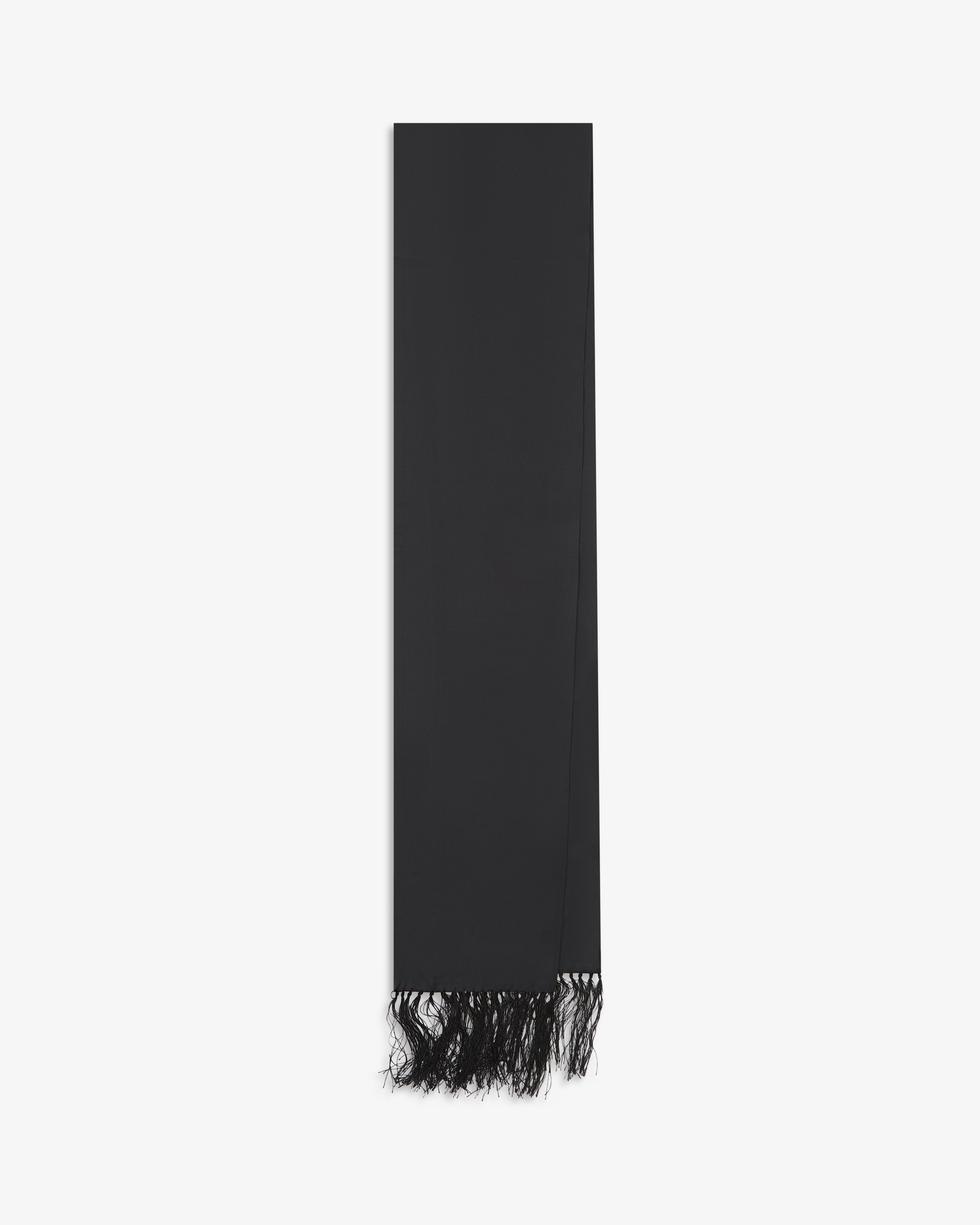 Men's Silk Aviator Scarf in Black - The Air Black Aviator
