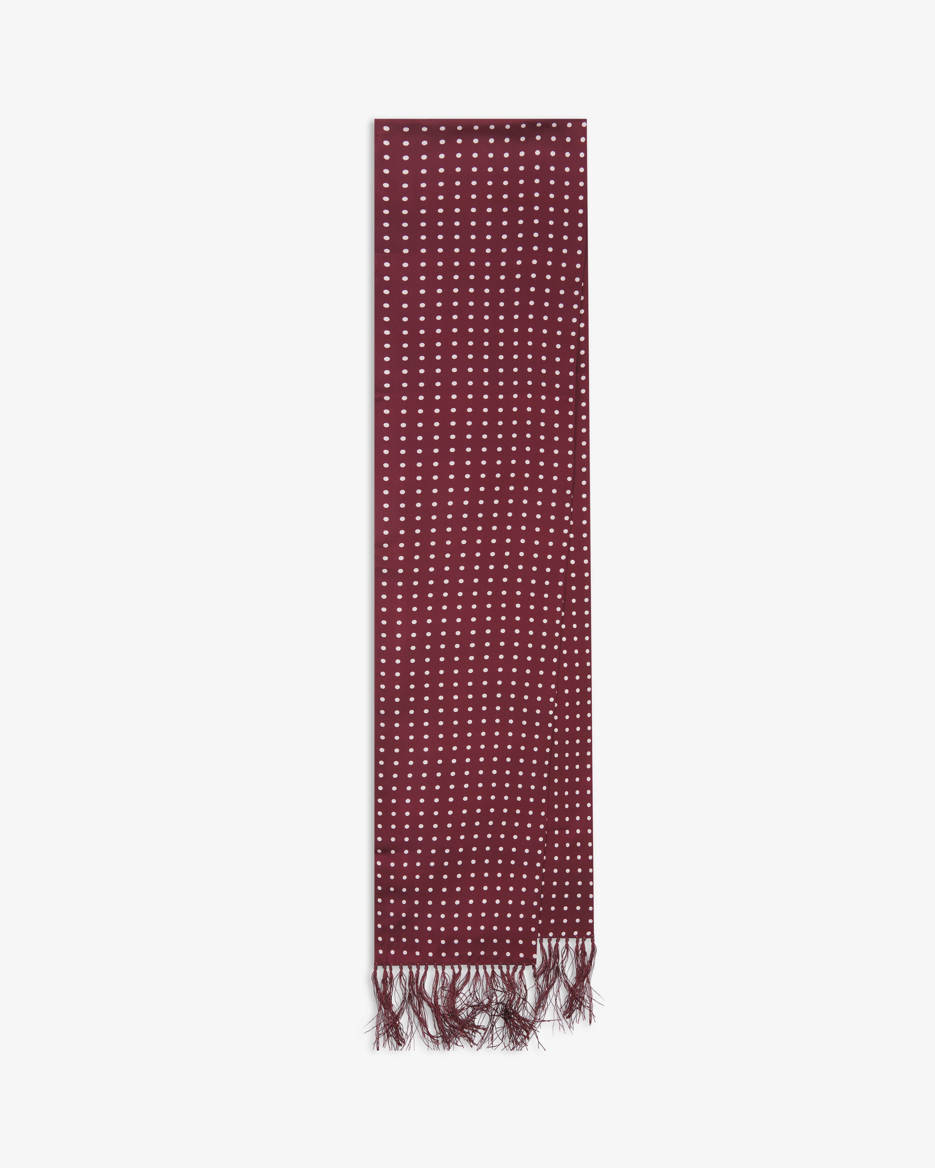 Men's Silk Polka Dot Aviator Scarf - The Sapporo Aviator