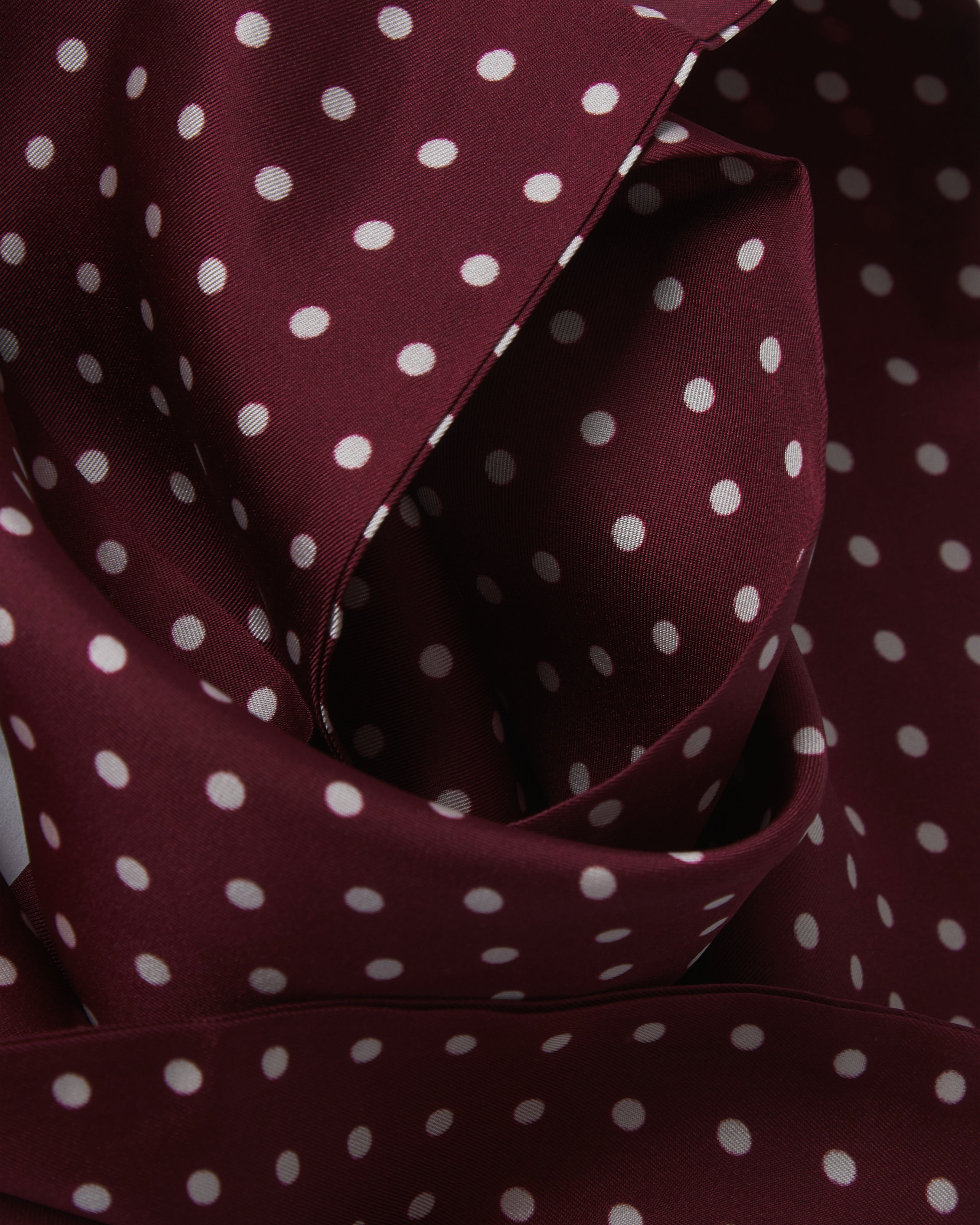 Men's Silk Polka Dot Aviator Scarf - The Sapporo Aviator