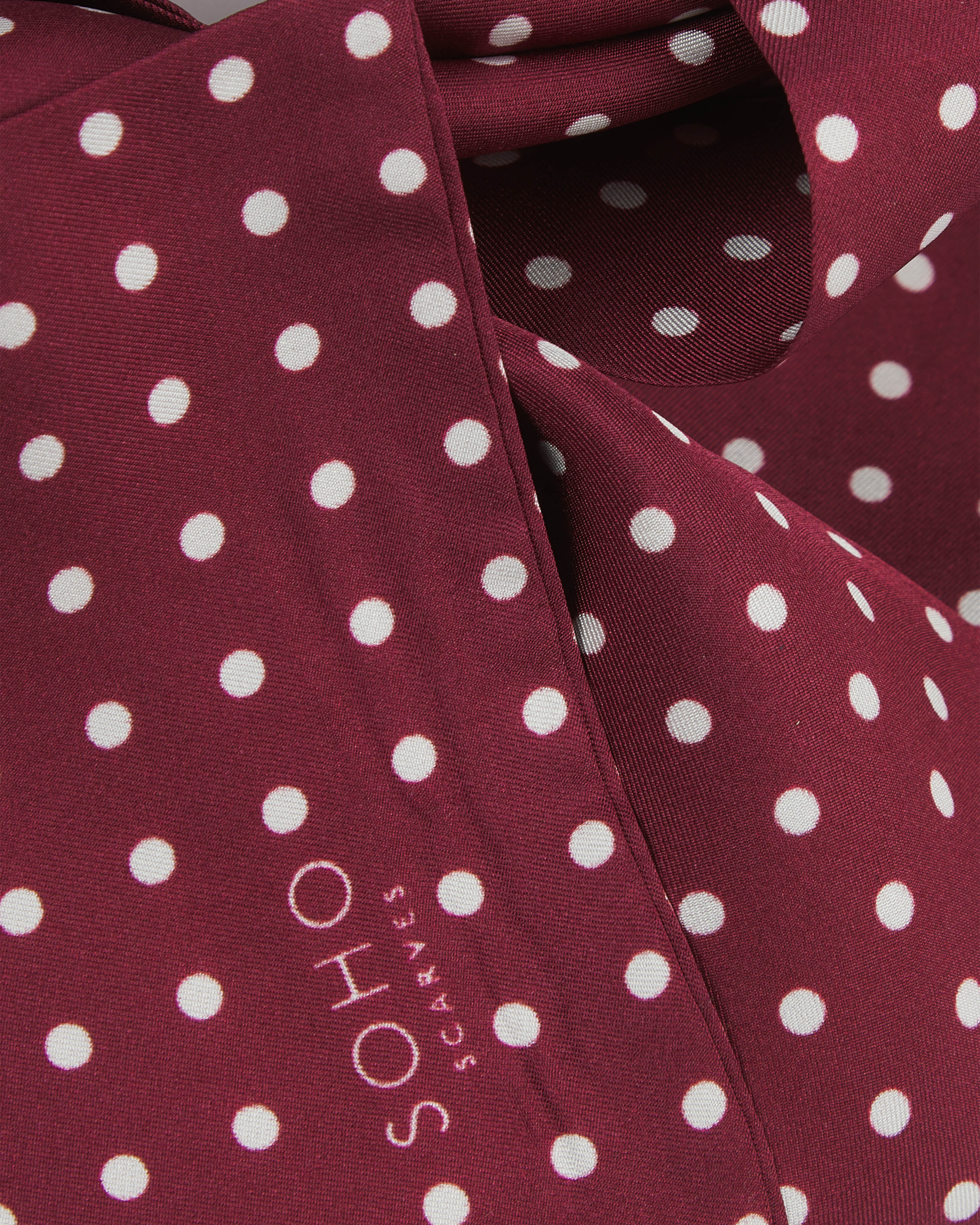 Men's Silk Polka Dot Scarf - The Sapporo